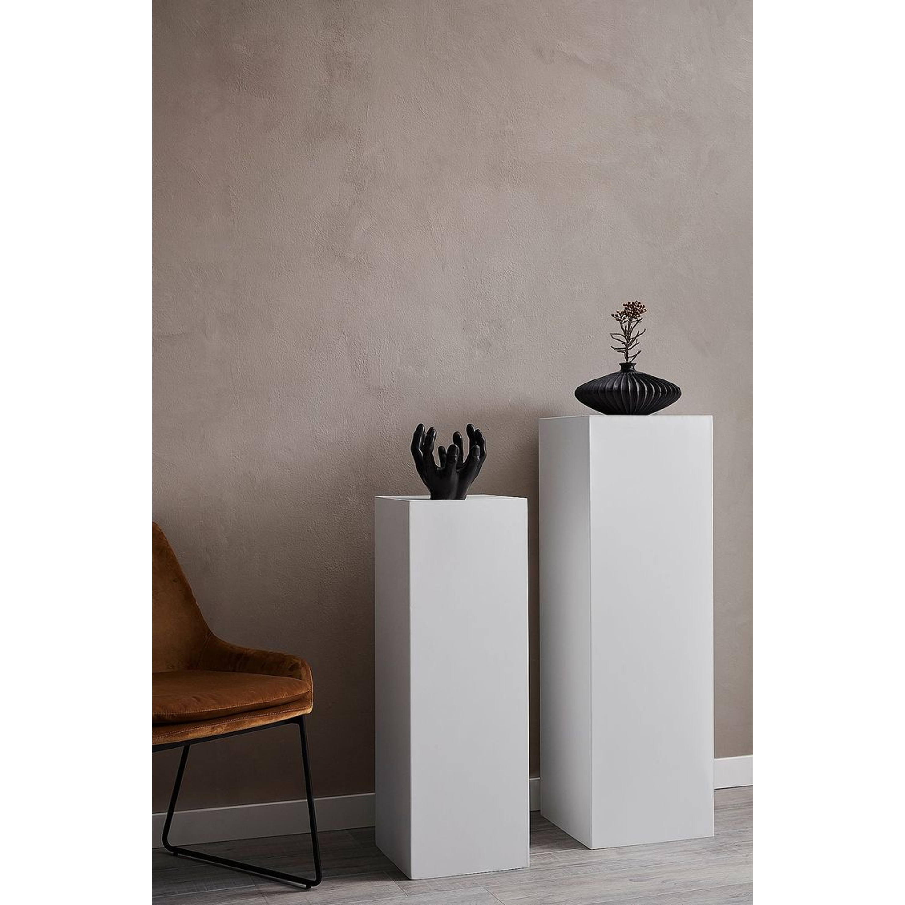 Pedestal para escultura Maison / Plinto blanco 8