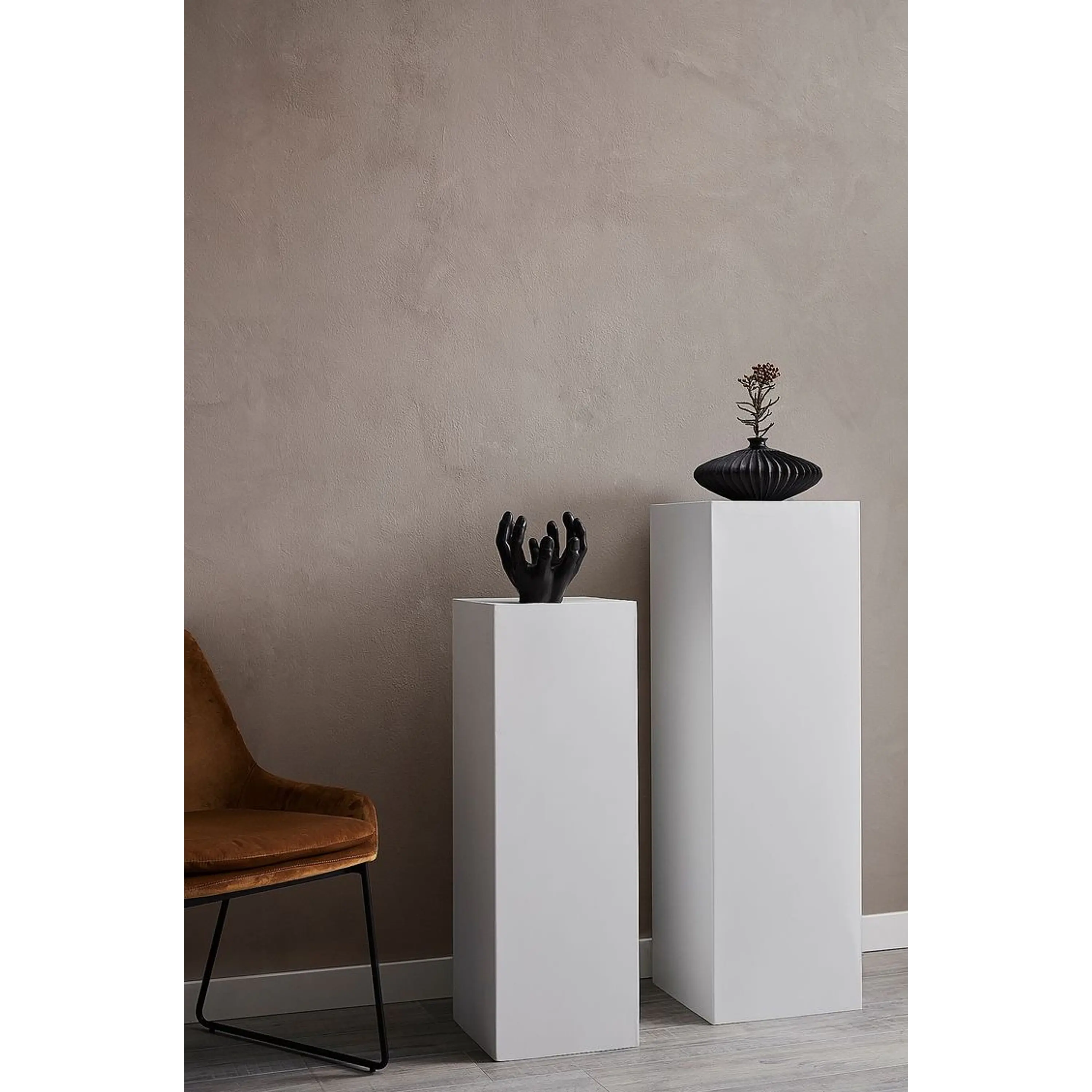 Pedestal para escultura Maison / Plinto blanco 8