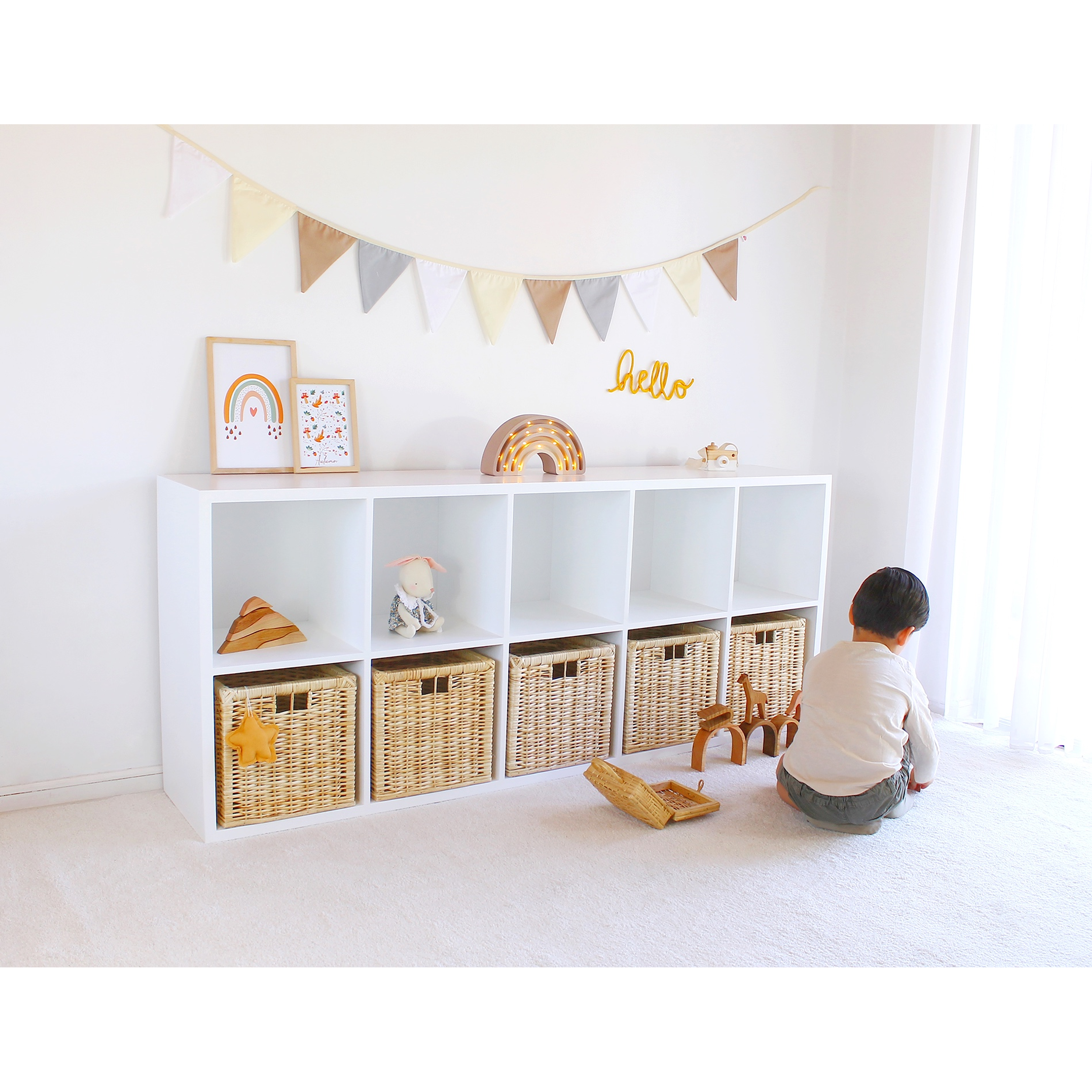 Mueble organizador 10 espacios horizontal 1