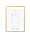 Ilustración personalizada bebé / Escoge la medida y rellena los datos 