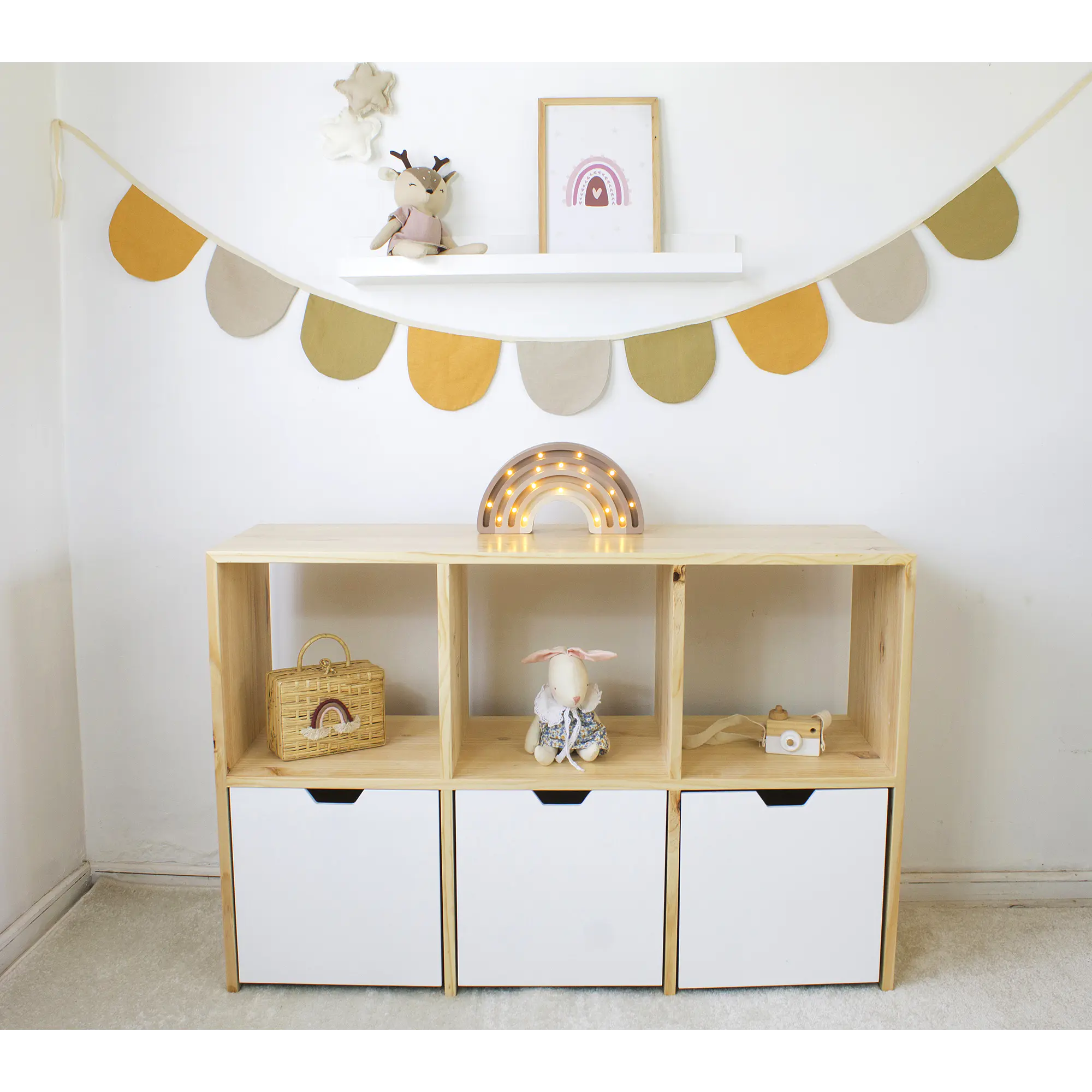 Mueble organizador cajones con ruedas ocultas base de madera  ( opción 2, 3 o 4 cajones )  4