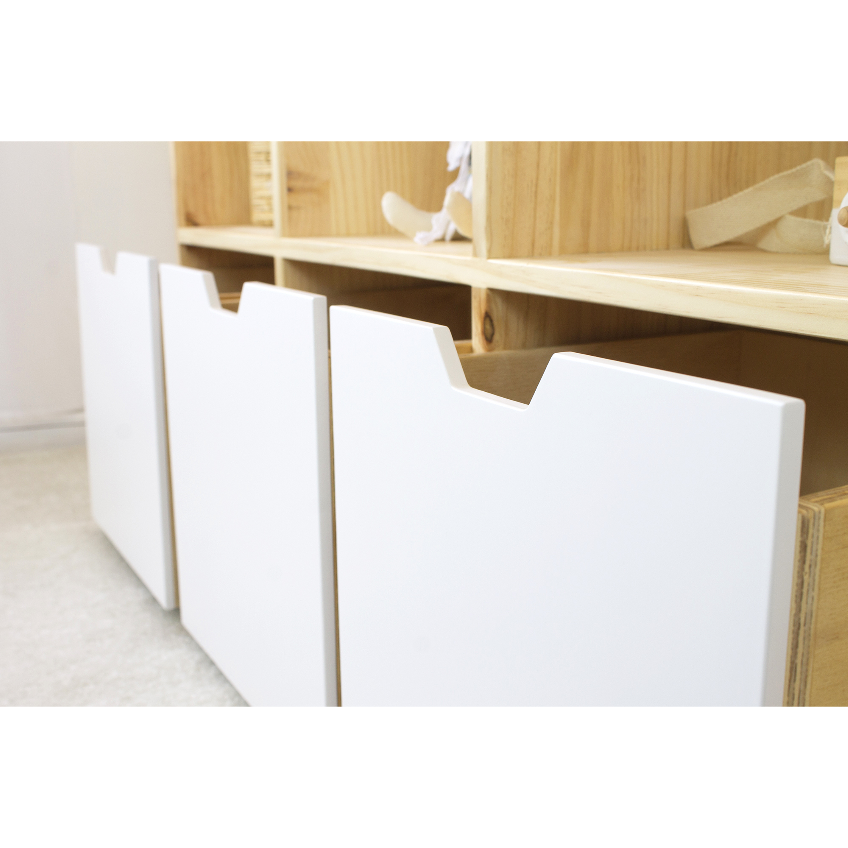 Mueble organizador cajones con ruedas ocultas base de madera  ( opción 2, 3 o 4 cajones )  7