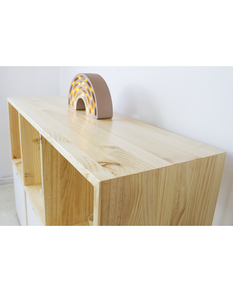 Mueble organizador cajones con ruedas ocultas base de madera  ( opción2, 3 o 4 cajones ) 