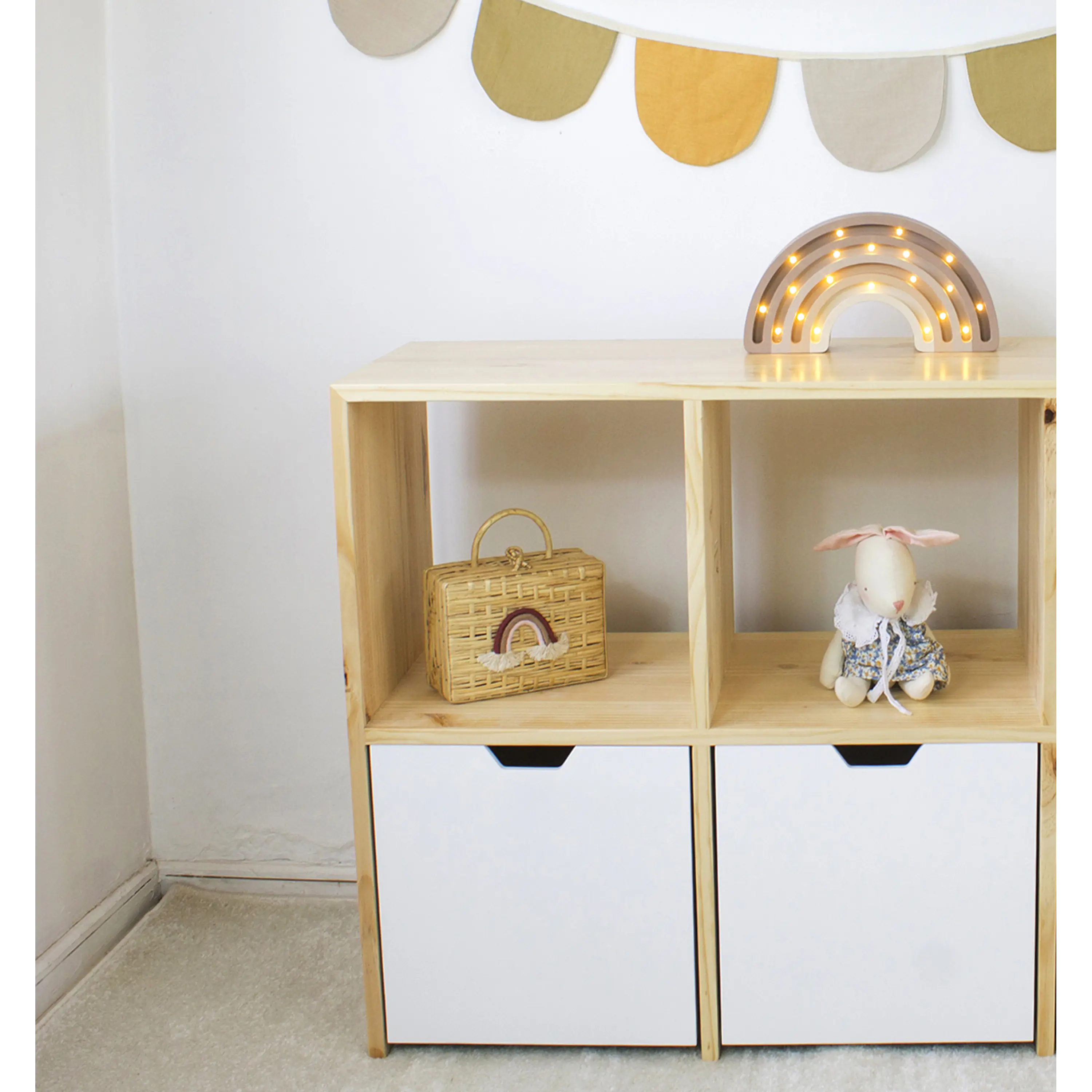 Mueble organizador cajones con ruedas ocultas base de madera  ( opción 2, 3 o 4 cajones )  3