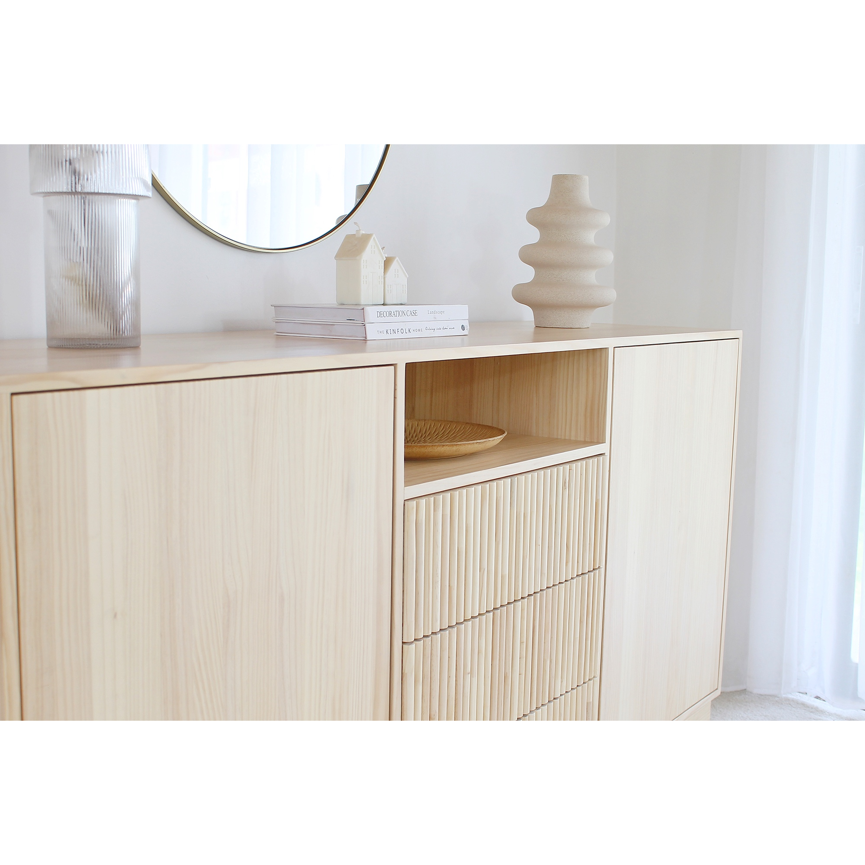 Buffet / Cómoda Modelo Nook blanqueado  3