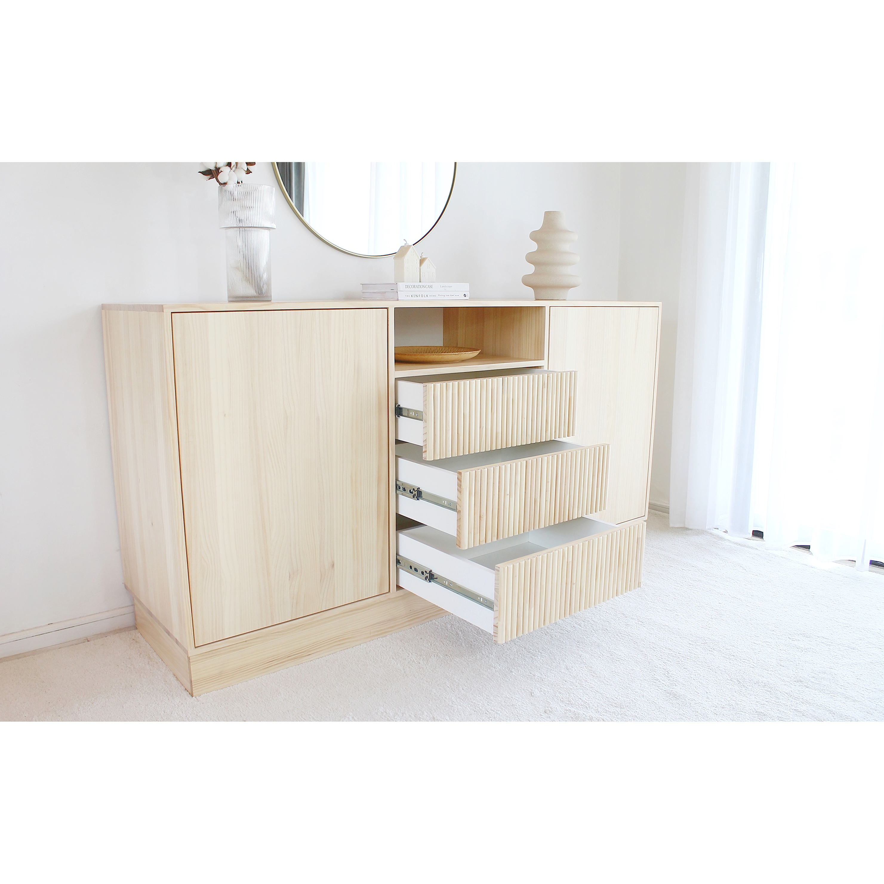 Buffet / Cómoda Modelo Nook blanqueado  5