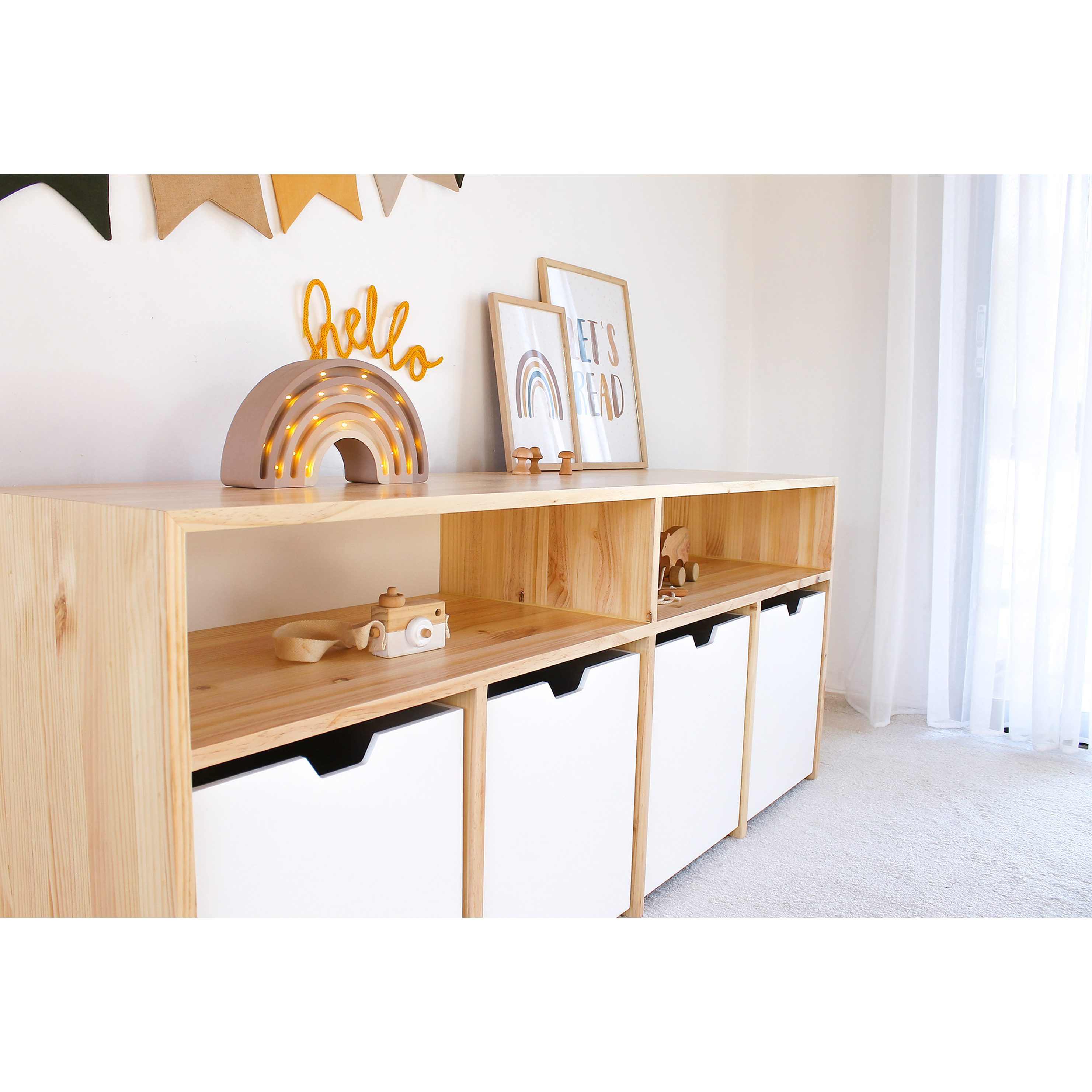 Juguetero Infantil Ollie  (opción 2, 3, 4, 5 o 6 cajones)  7