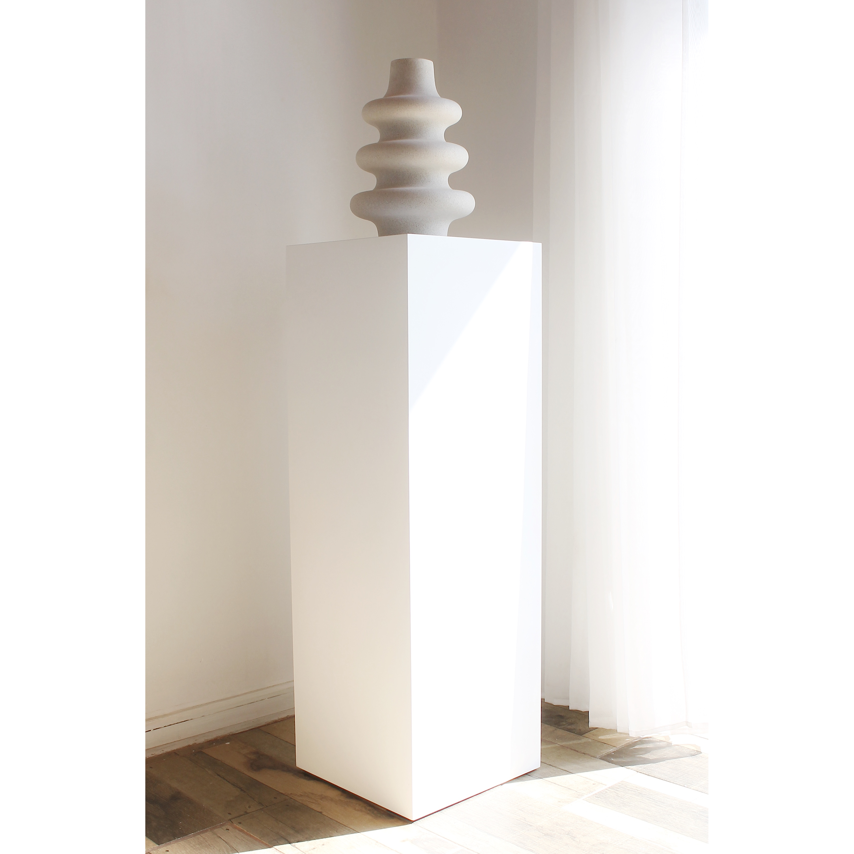 Pedestal para escultura Maison / Plinto blanco 5