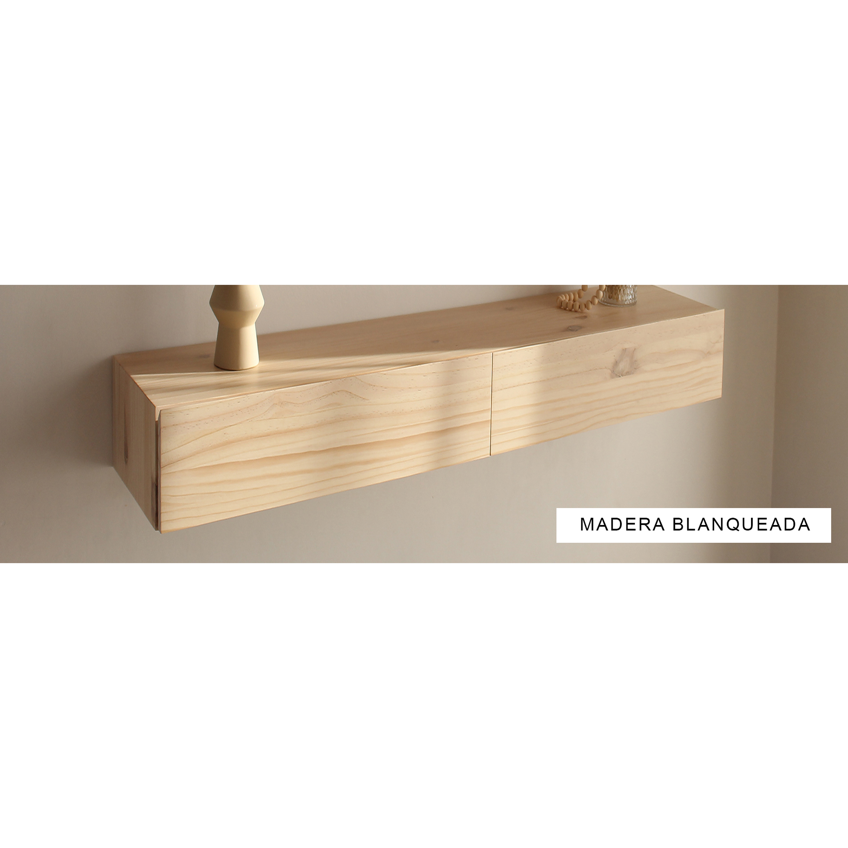 Mueble flotante Cádiz / Arrimo con Puertas (opción medidas y colores)  9