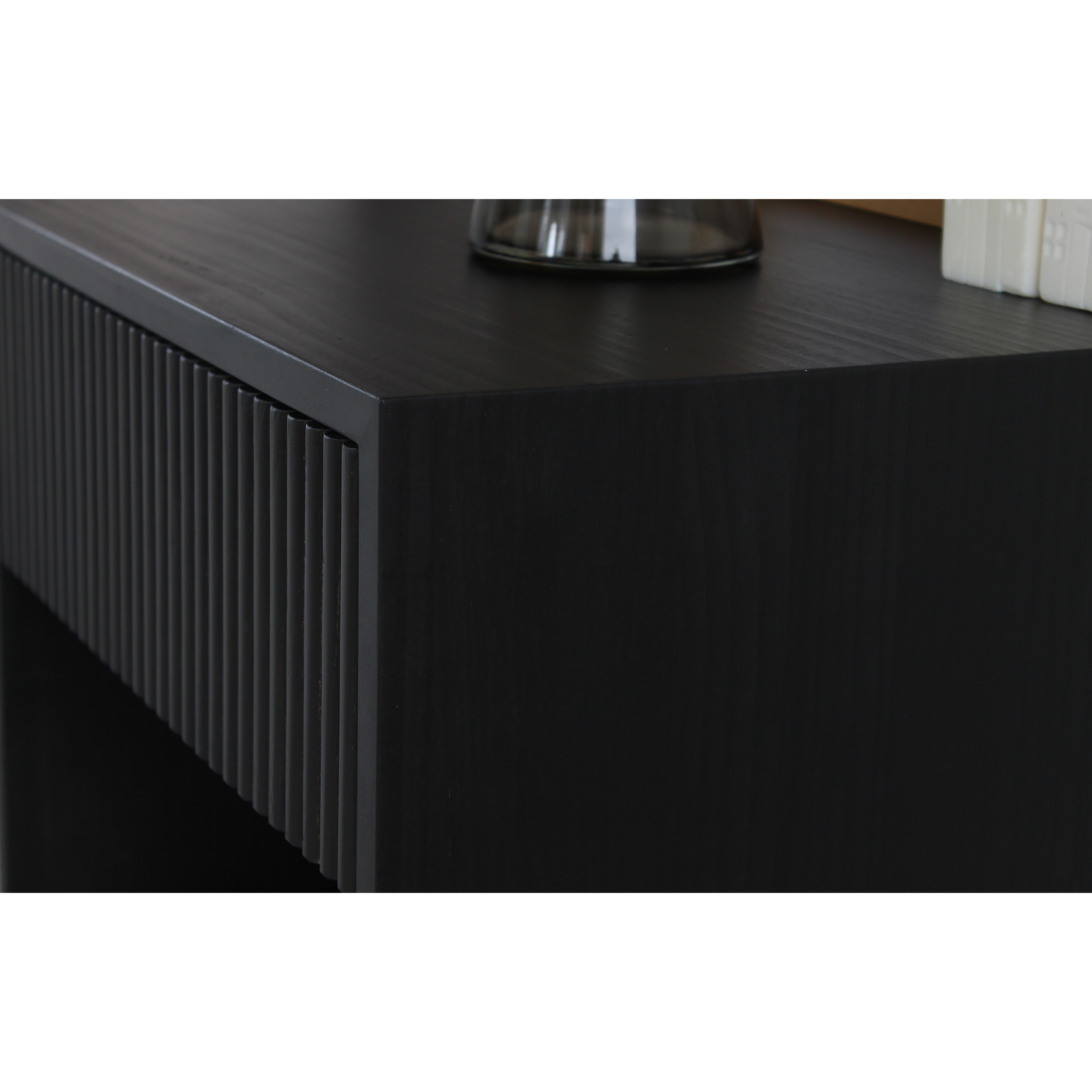 Velador de madera / Modelo Nook tinte negro  3