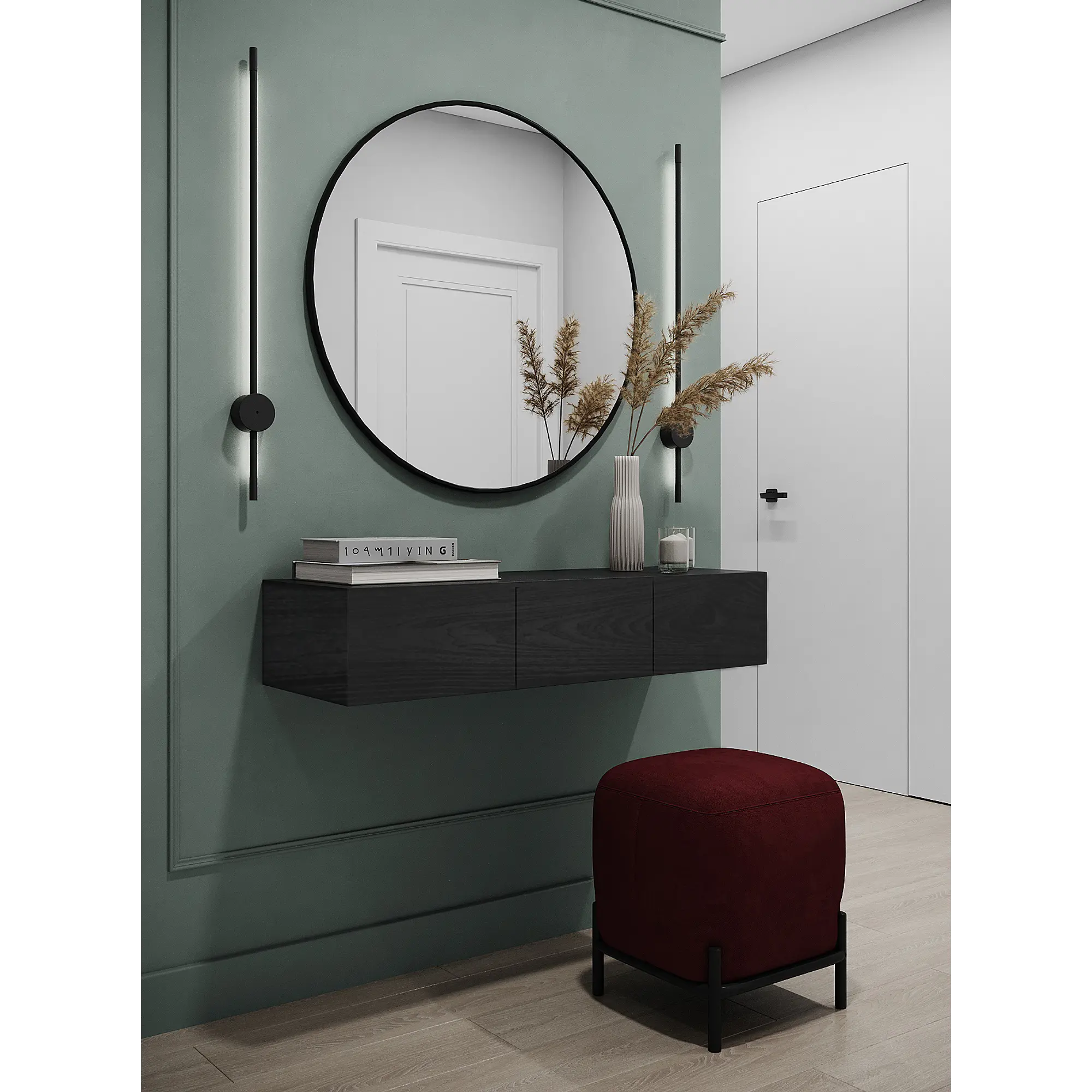 Mueble flotante Cádiz / Arrimo con Puertas (opción medidas y colores)  10