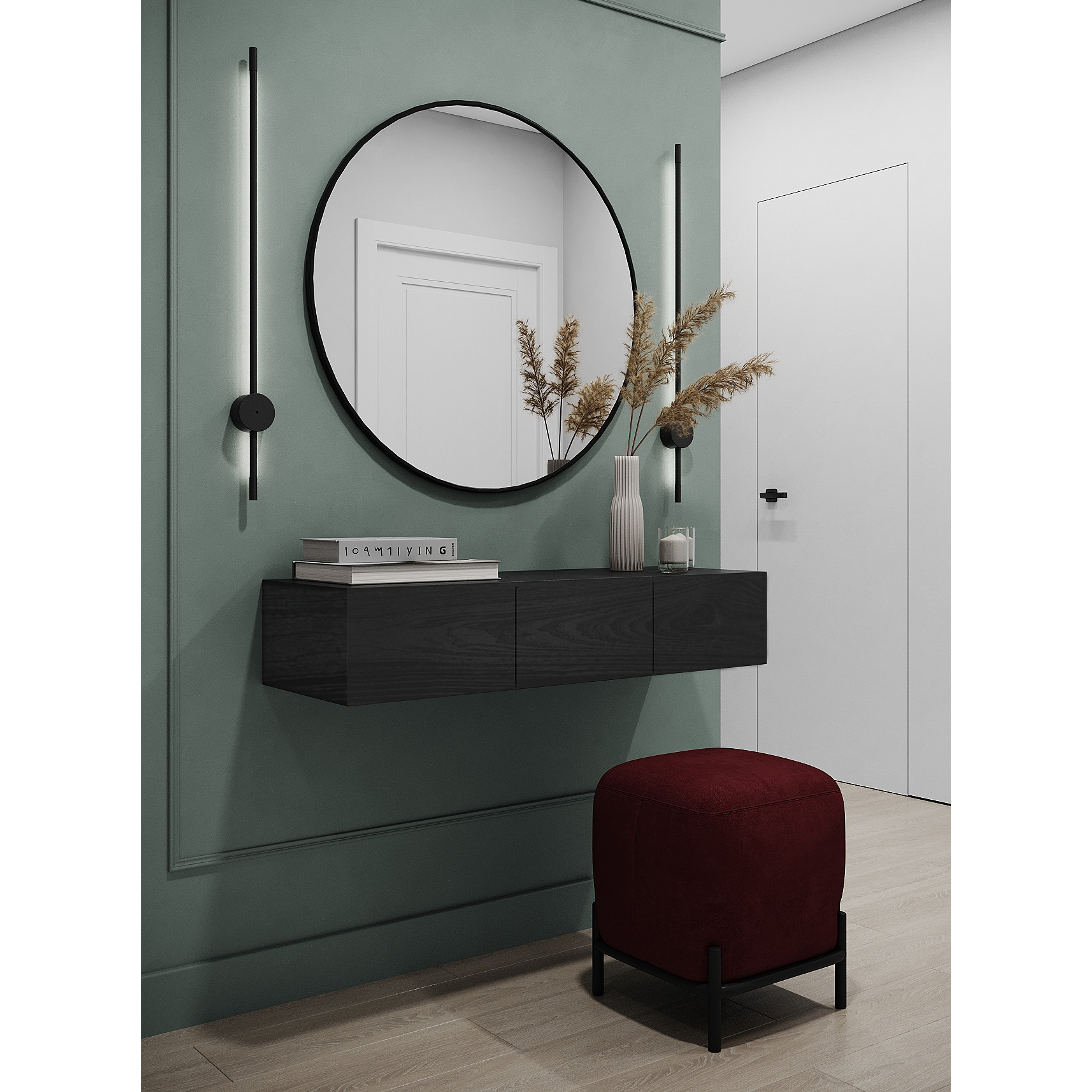 Mueble flotante Cádiz / Arrimo con Puertas (opción medidas y colores)  1