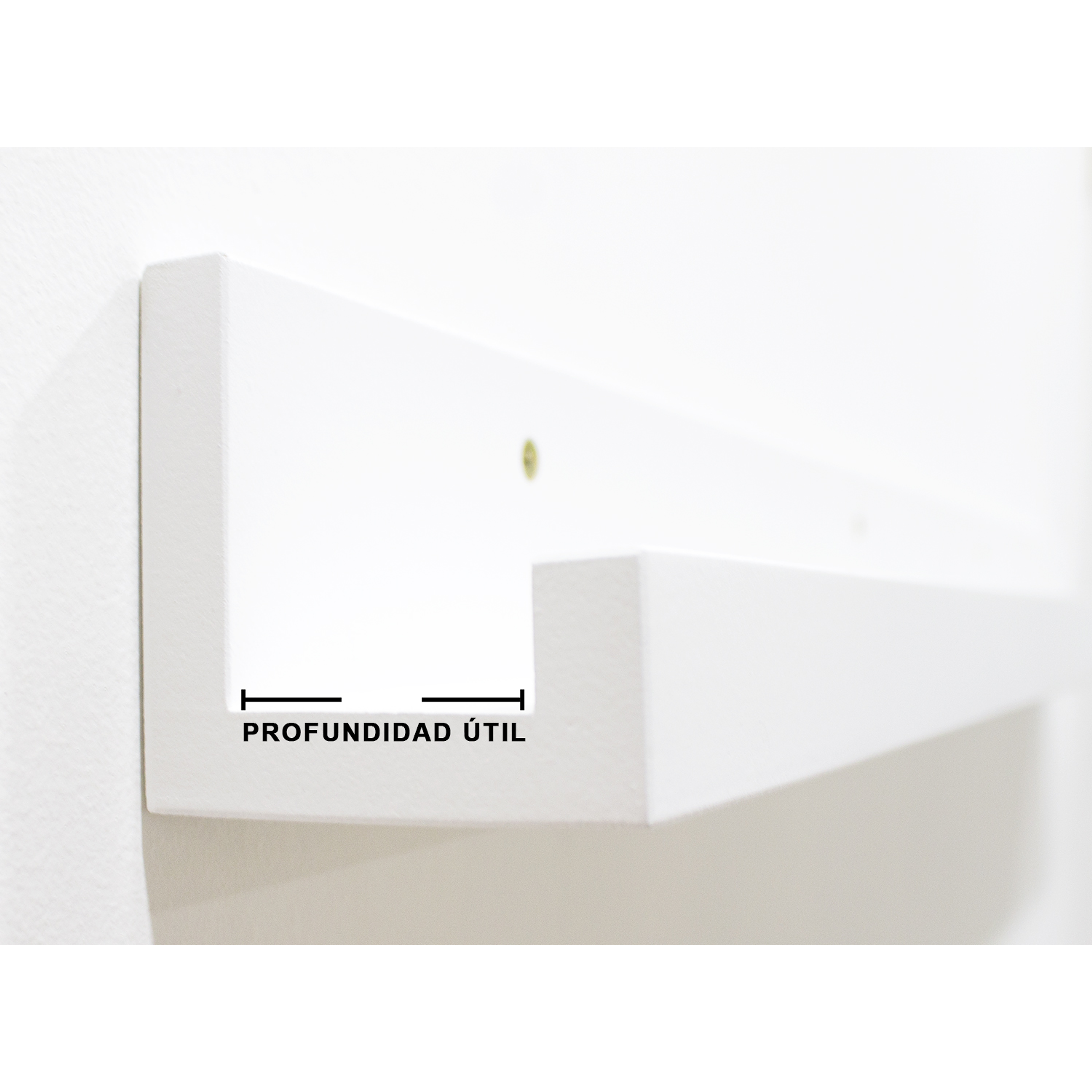 Repisa Lineal de madera / Blanqueado (valor unitario)  2