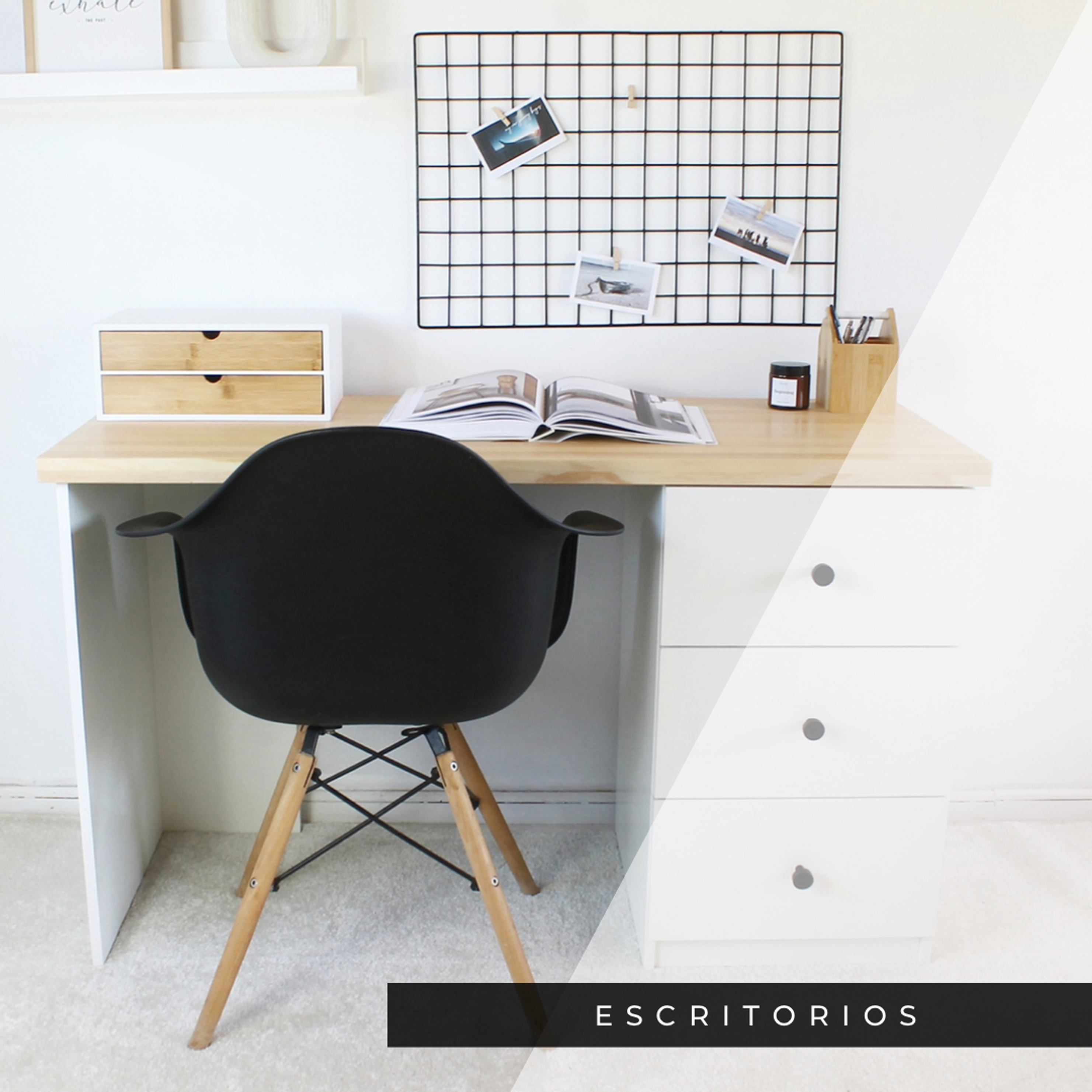 Escritorio Nórdico 3 cajones 2