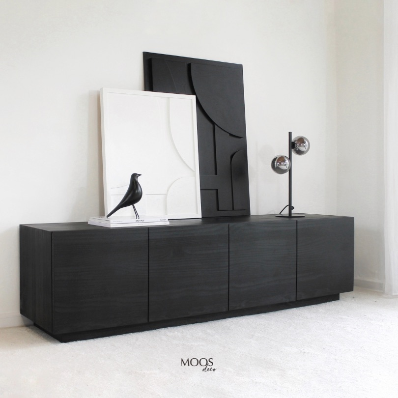 Pájaro decorativo negro / minimalista  6