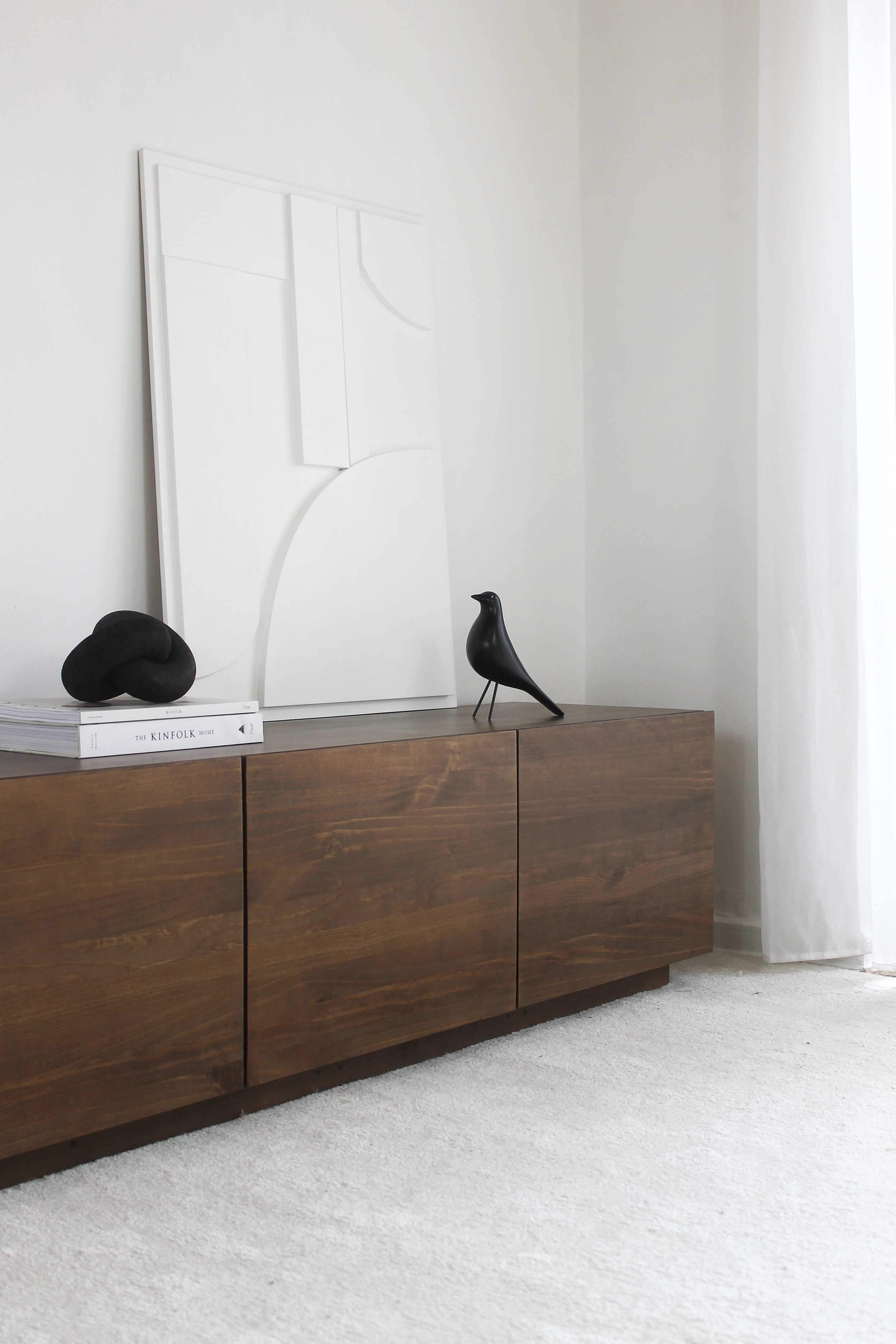 Pájaro decorativo negro / minimalista  4