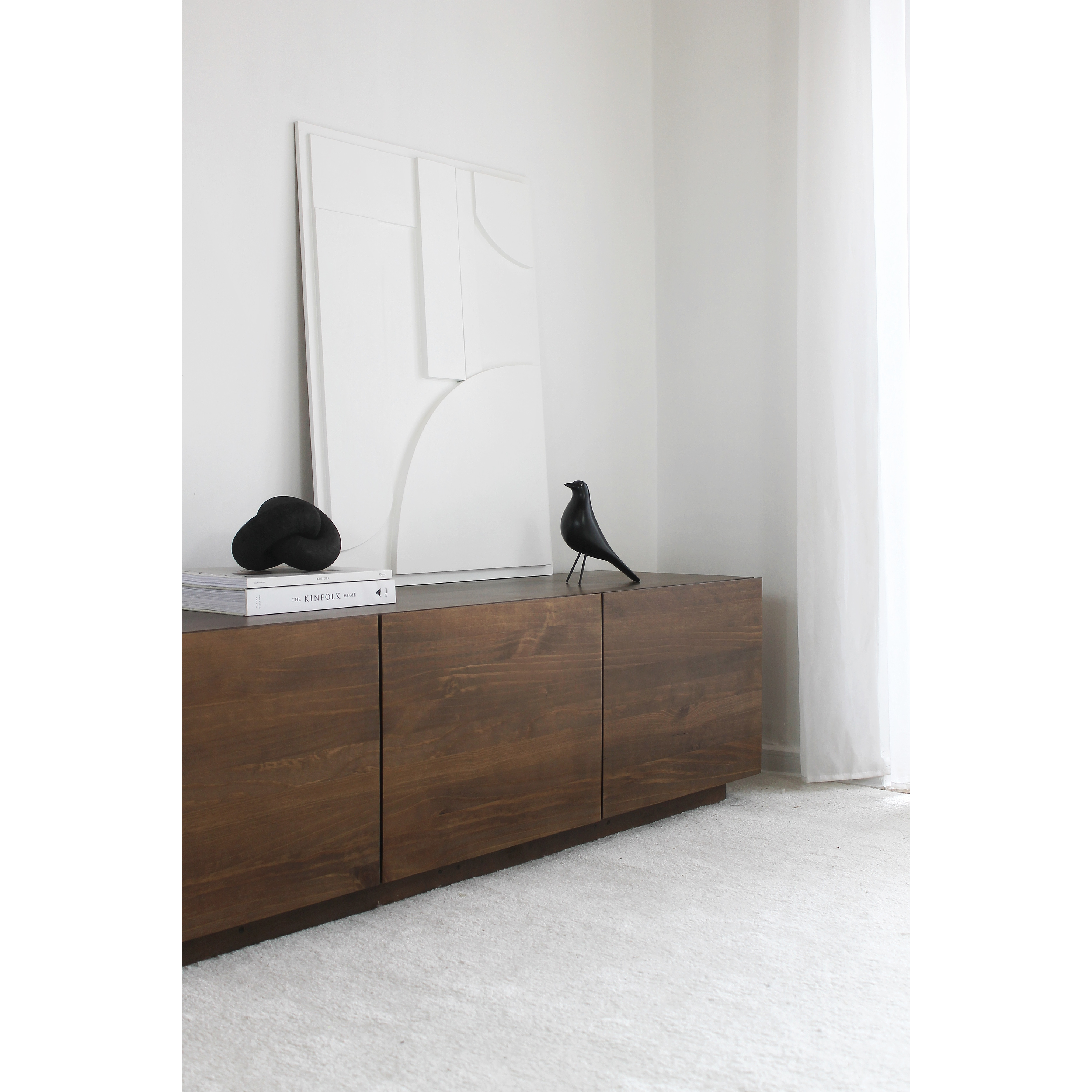 Pájaro decorativo negro / minimalista  4