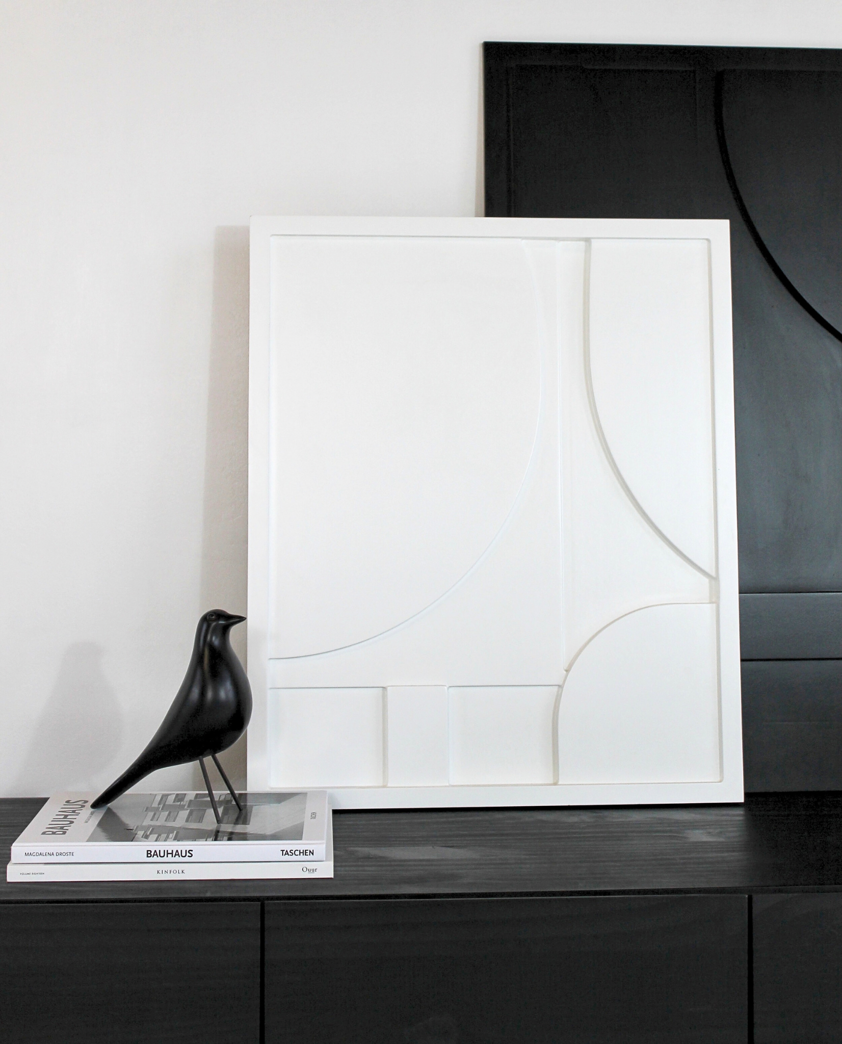 Pájaro decorativo negro / minimalista  1