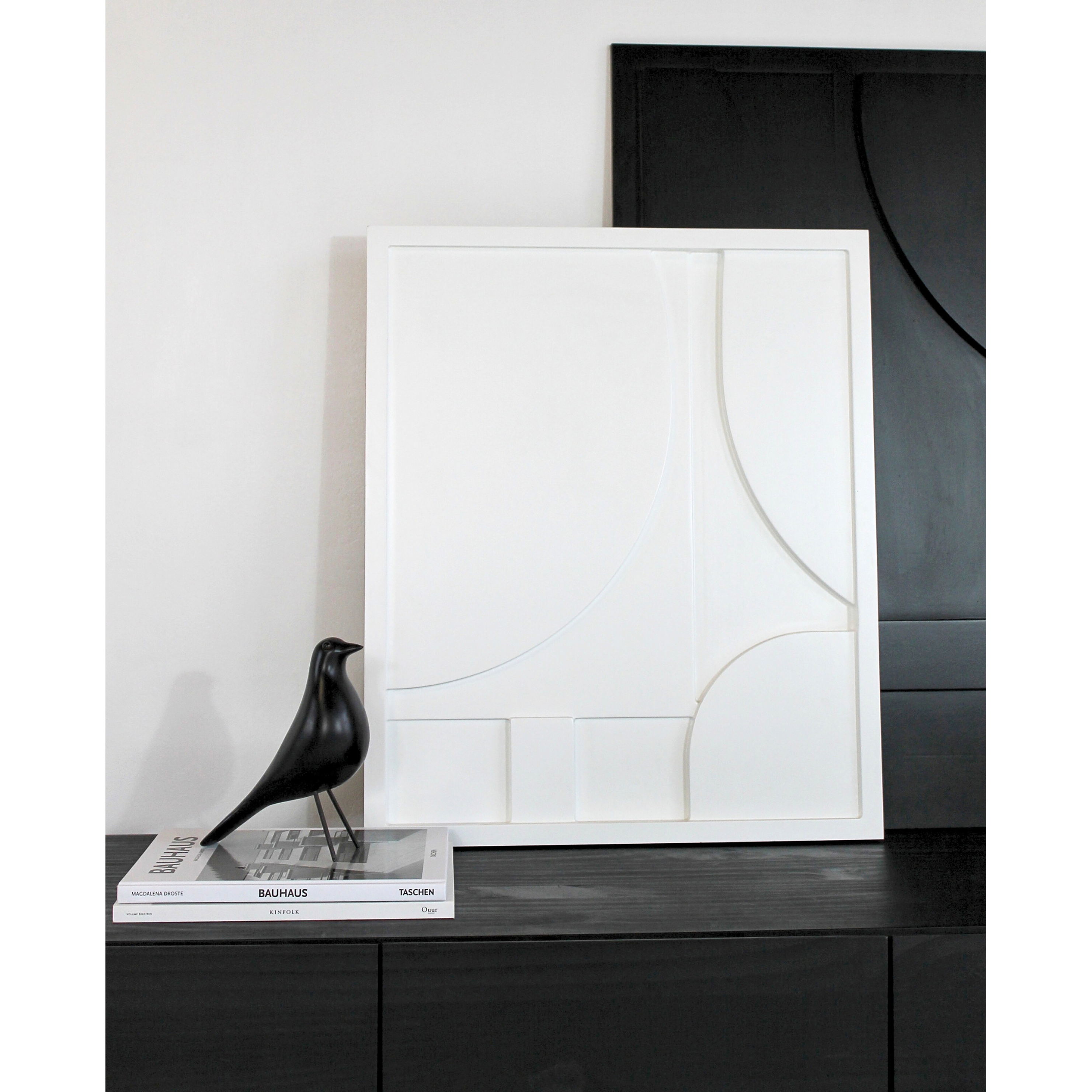 Pájaro decorativo negro / minimalista  2
