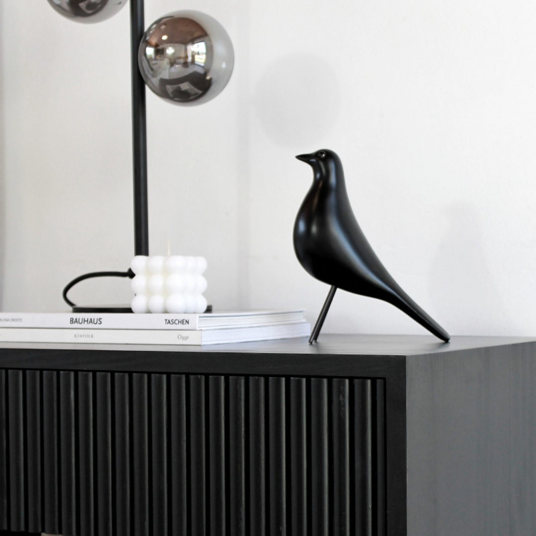 Pájaro decorativo negro / minimalista  1