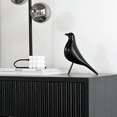 Pájaro decorativo negro / minimalista 