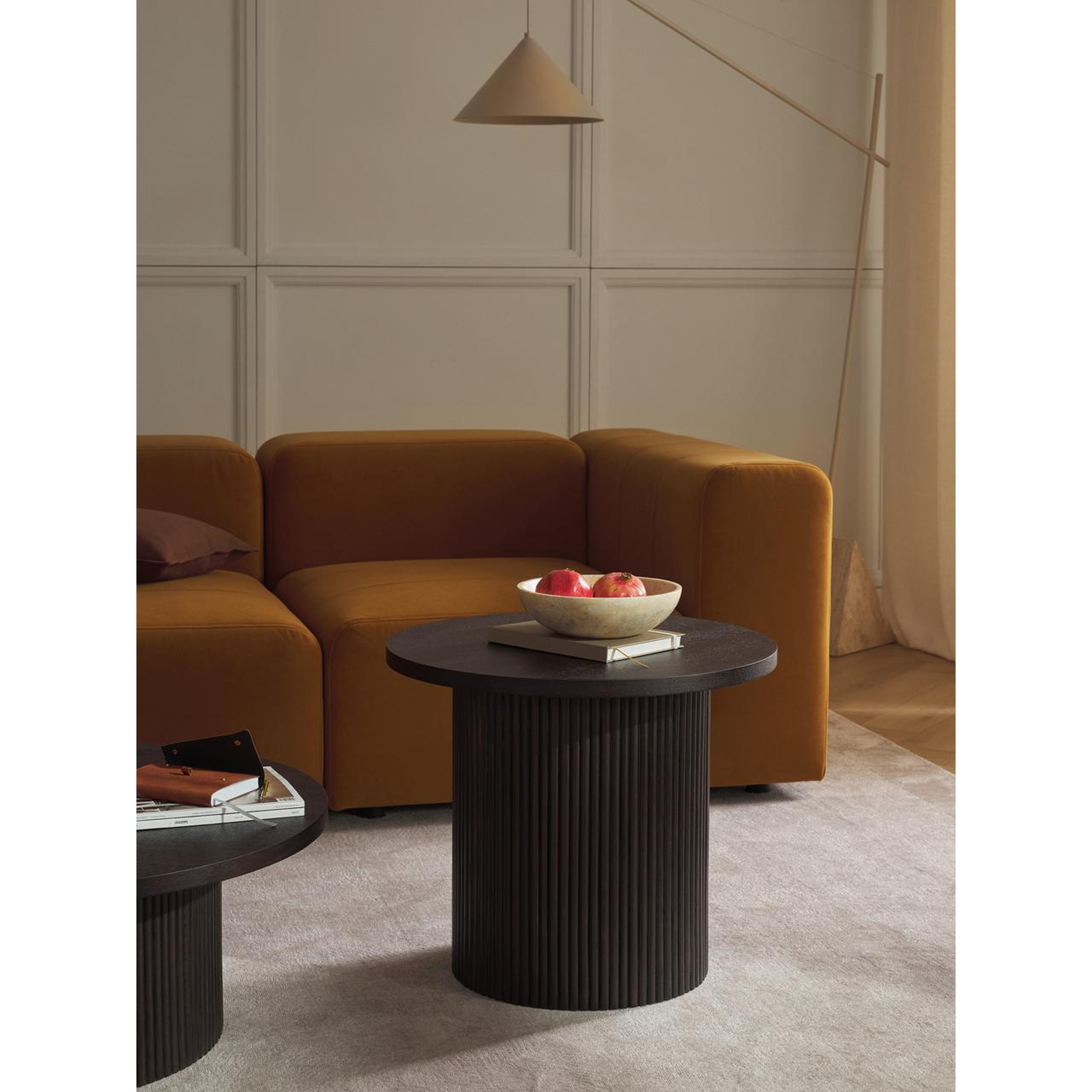 Mesa Mónaco lateral baja / Madera alistonada  2