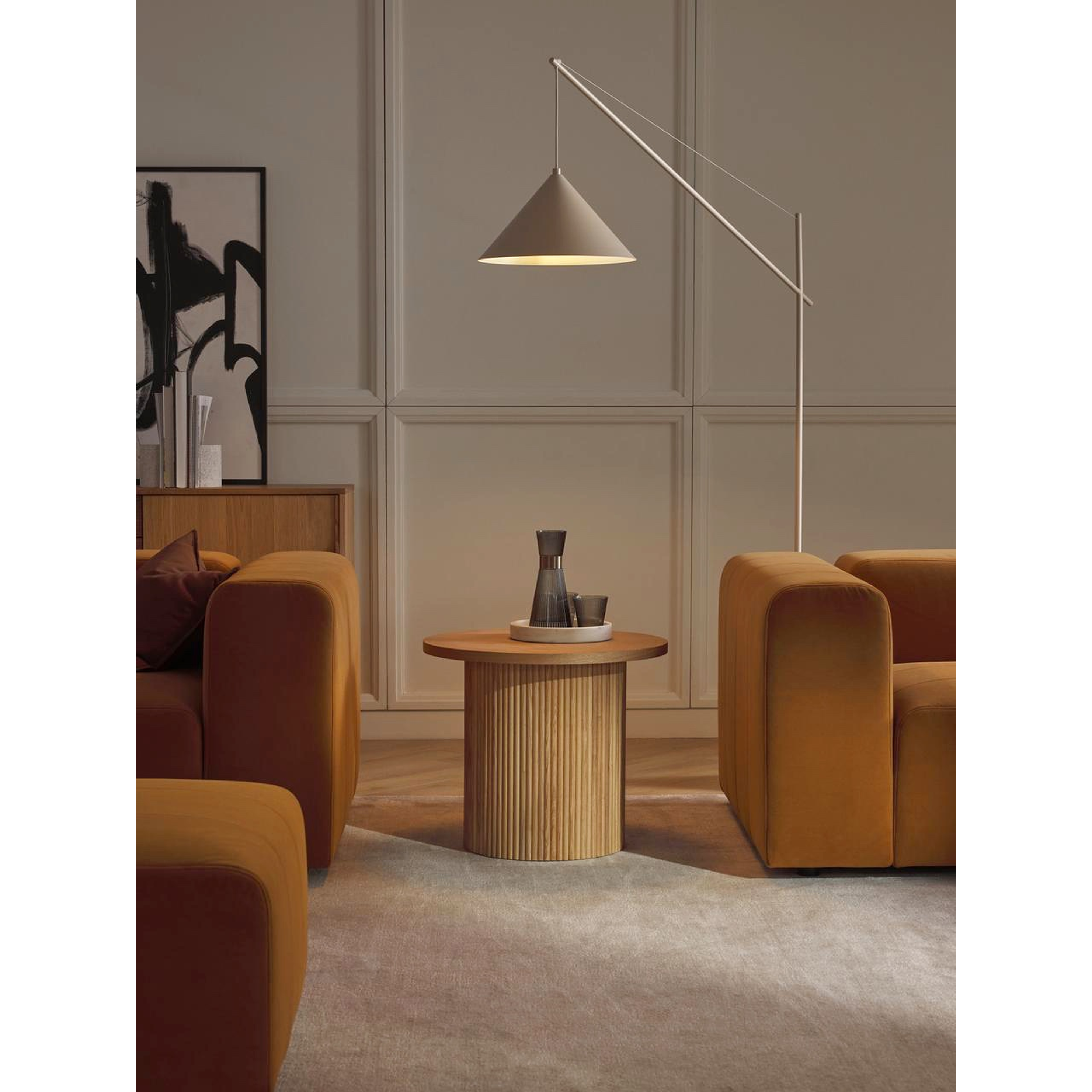 Mesa Mónaco lateral baja / Madera alistonada  1