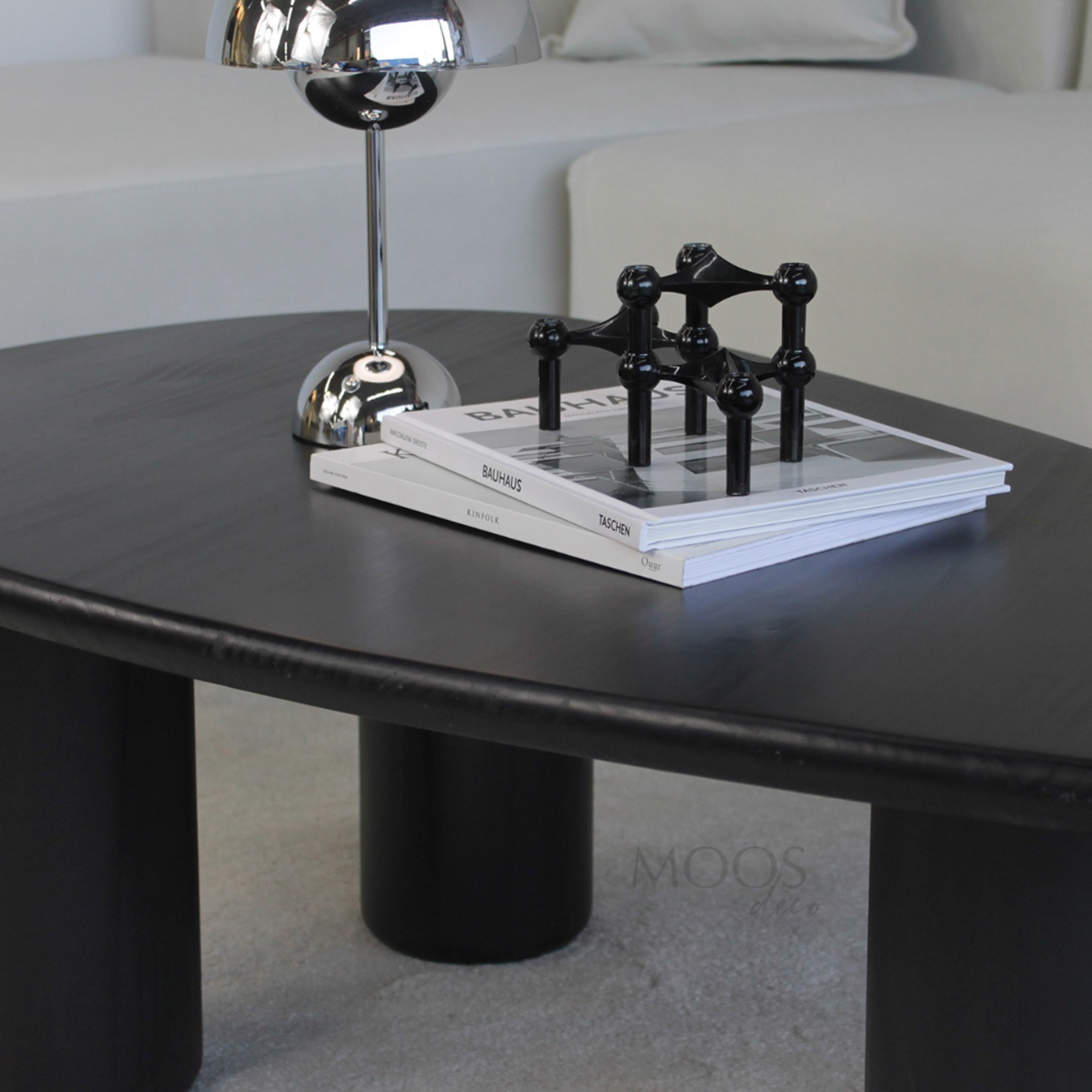 Mesa de centro Kenai Diseño asimétrico / Tinte negro  4