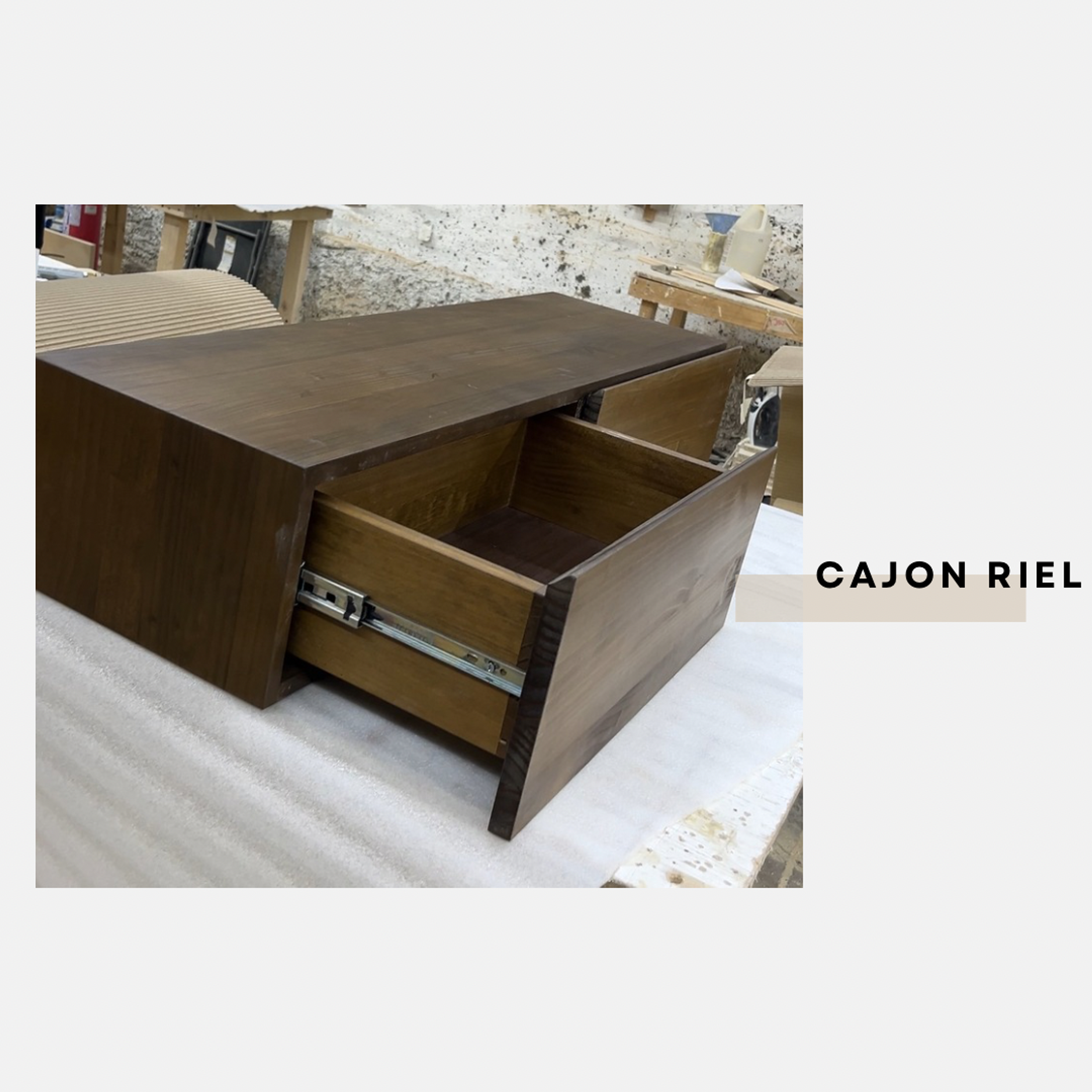 Mueble flotante Capri / cajón riel (opción medidas y colores) 11