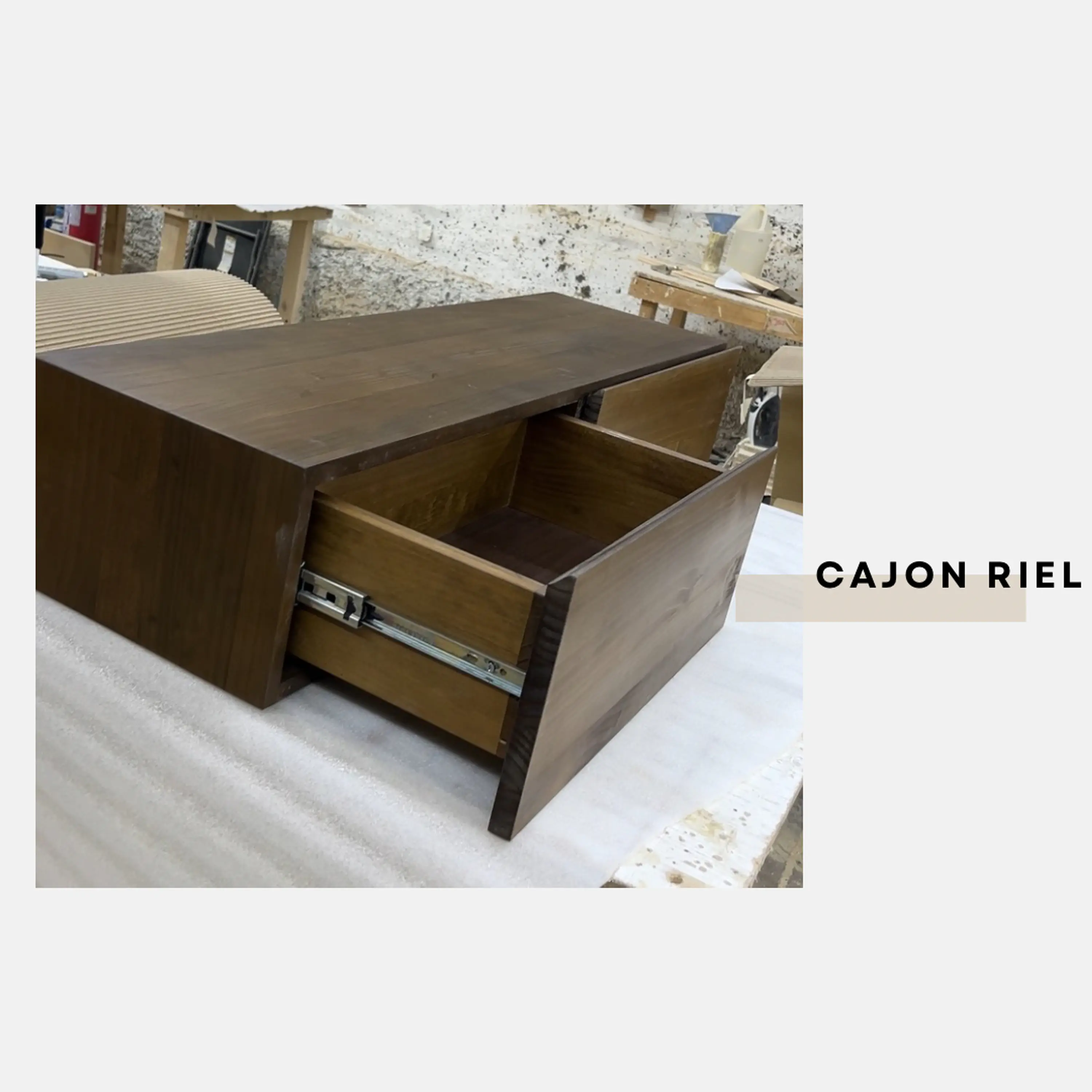 Mueble flotante Capri / cajón riel (opción medidas y colores) 11