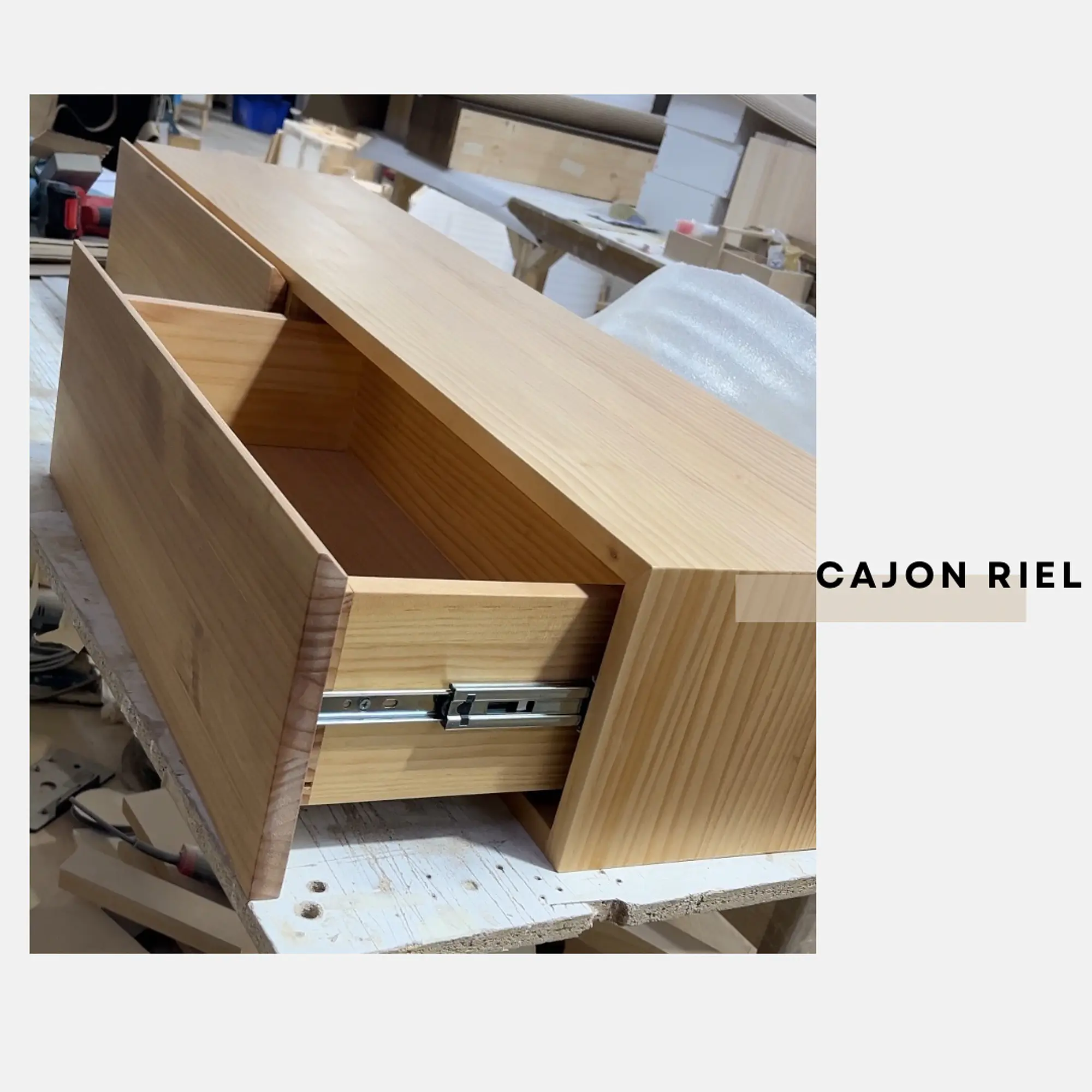 Mueble flotante Capri / cajón riel (opción medidas y colores) 12