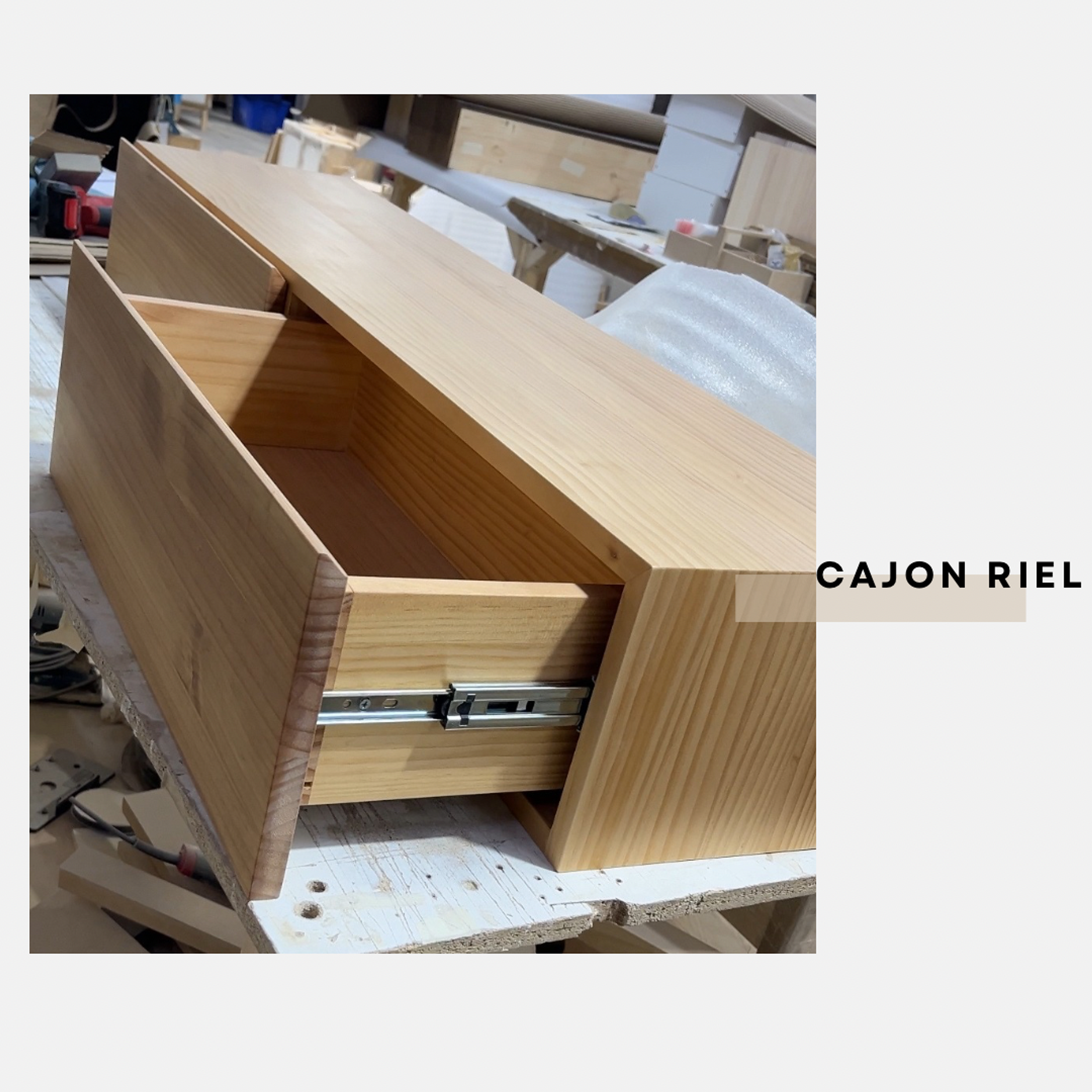 Mueble flotante Capri / cajón riel (opción medidas y colores) 12