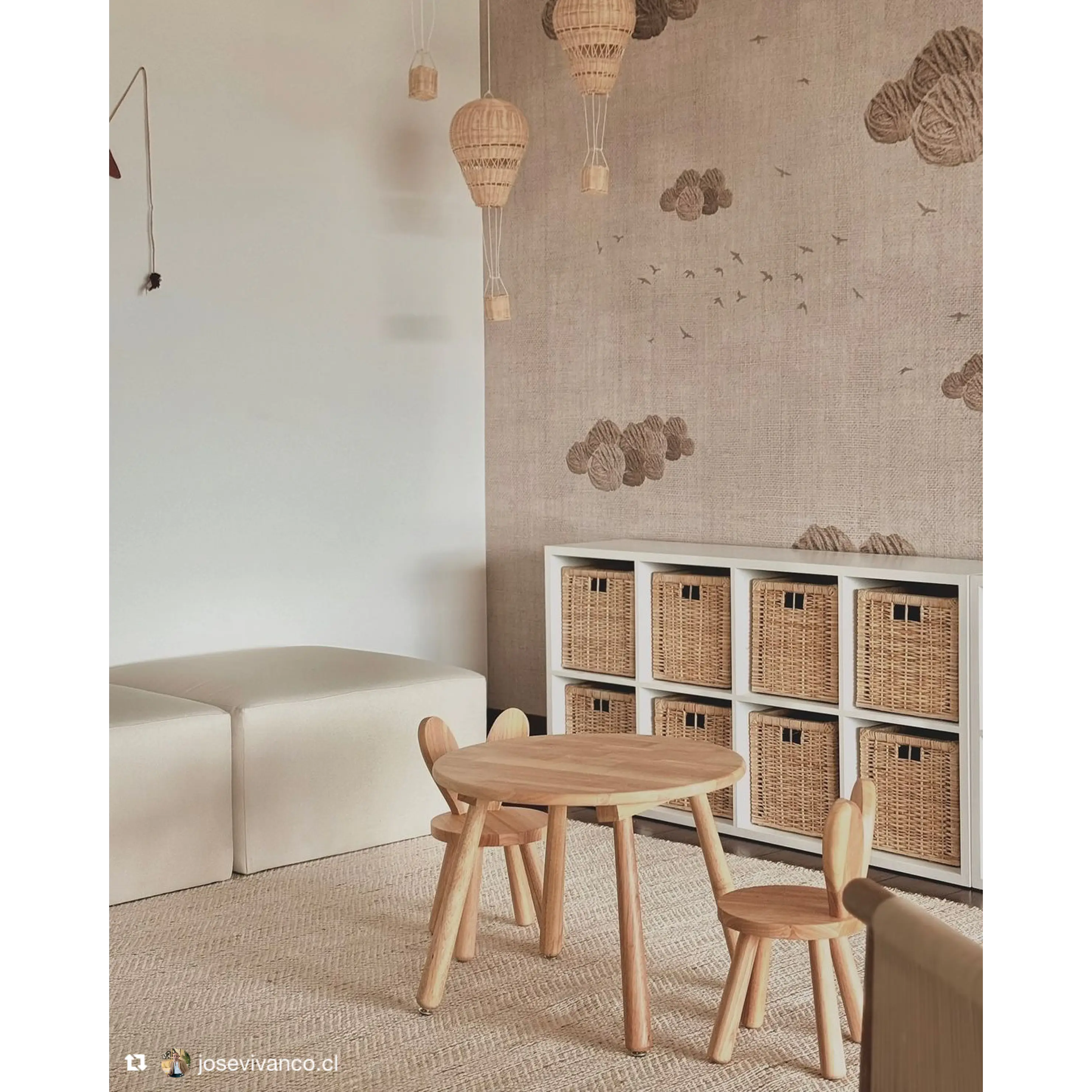 Mueble organizador 8 espacios horizontal  / Blanco   1
