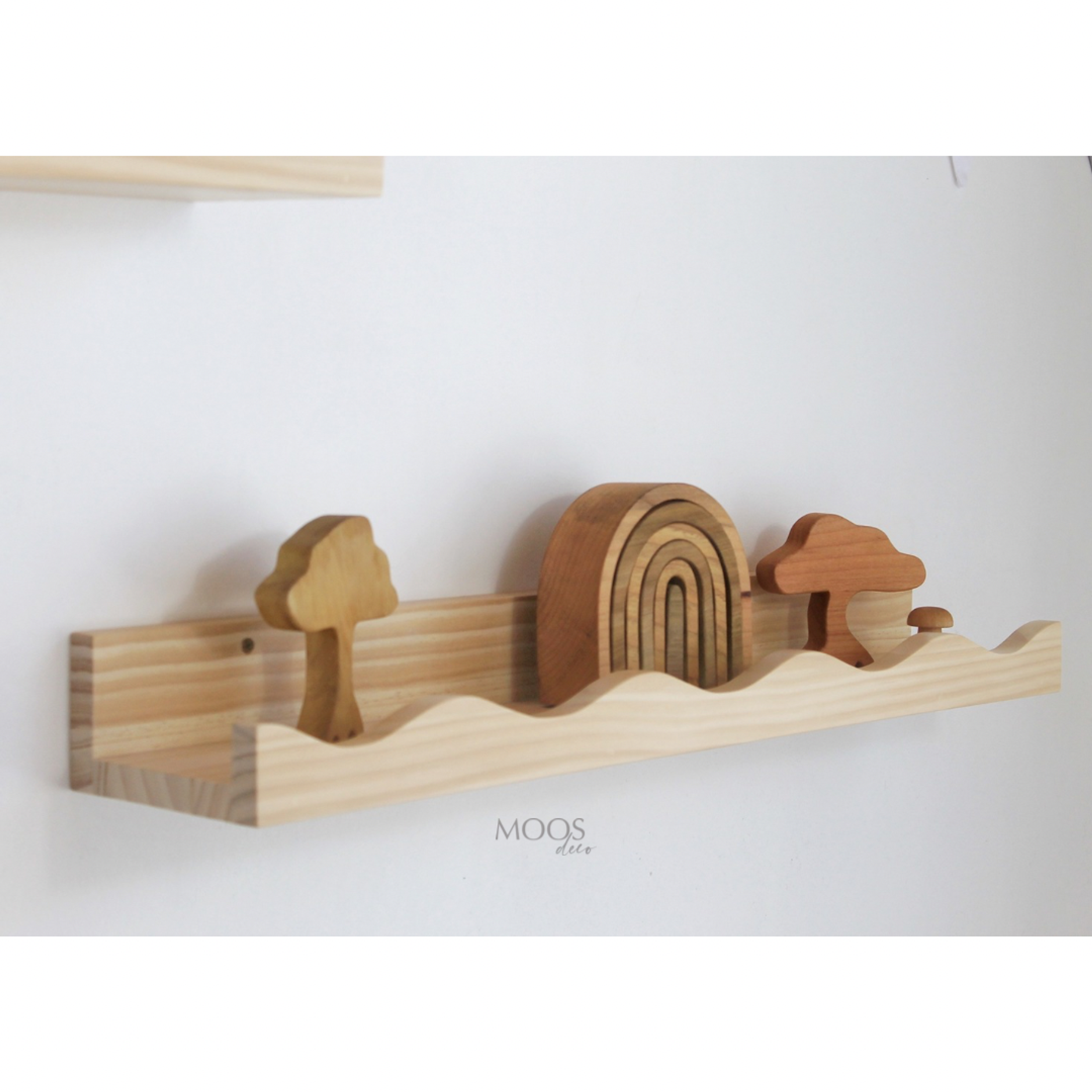 Set repisa de madera Waves (2 repisas)  8