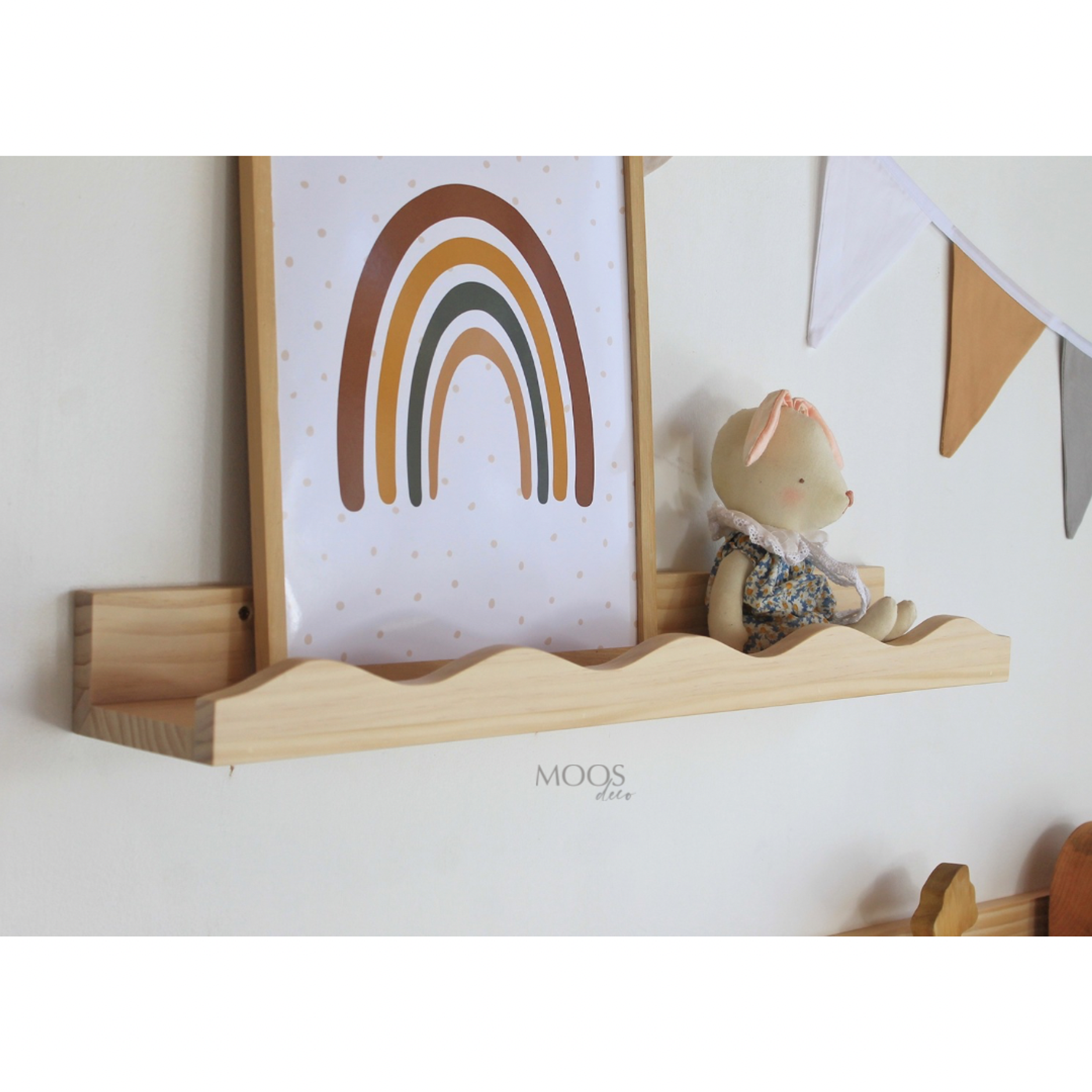 Set repisa de madera Waves (2 repisas)  7