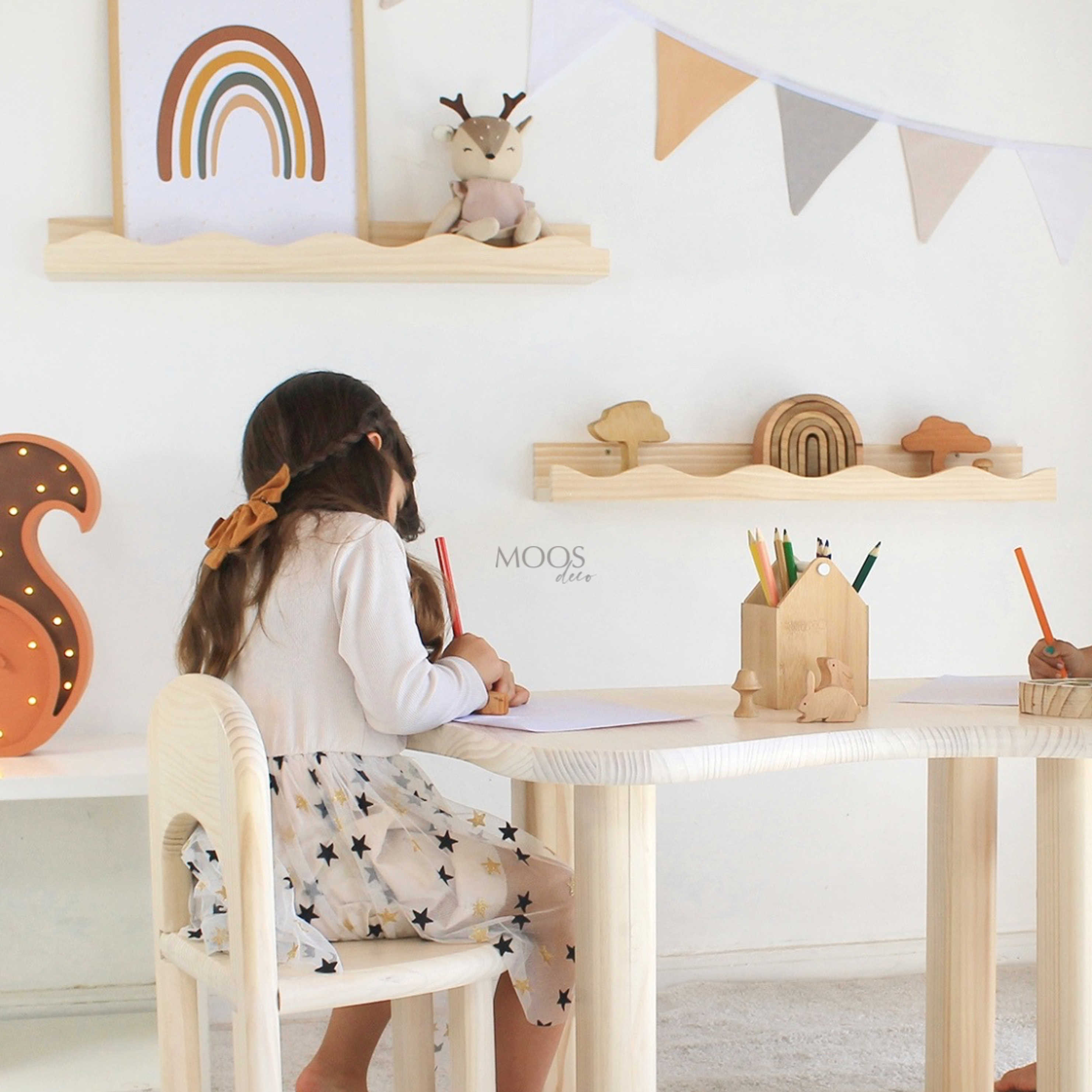 Set repisa de madera Waves (2 repisas)  10