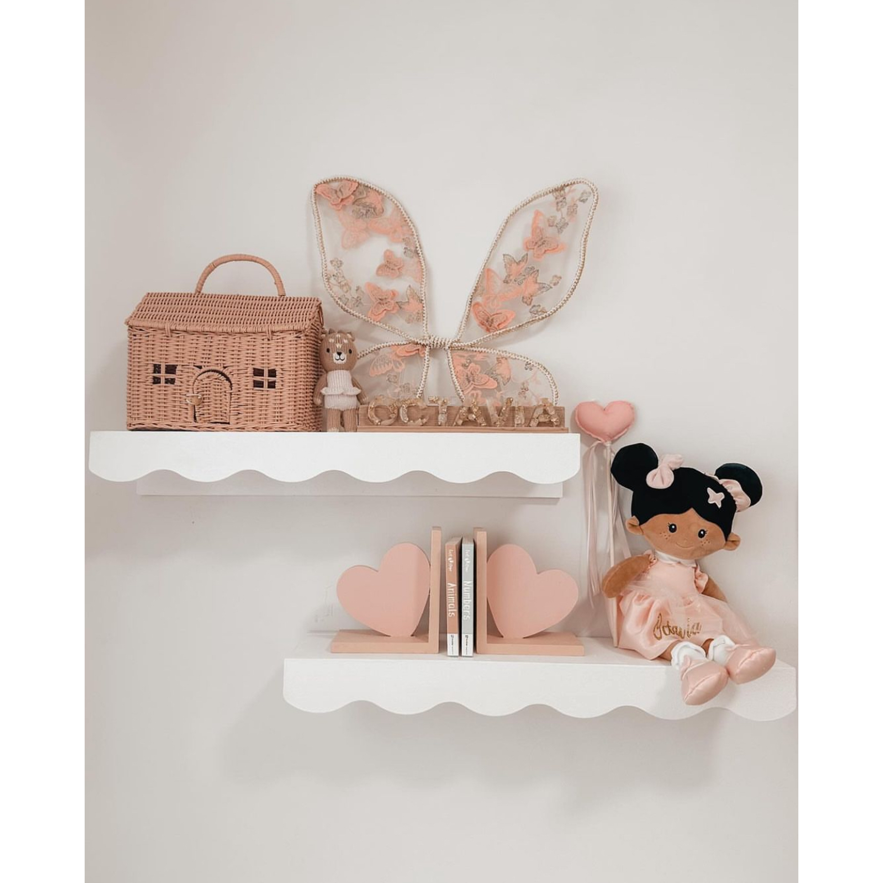 Set repisa de madera Waves (2 repisas)  4