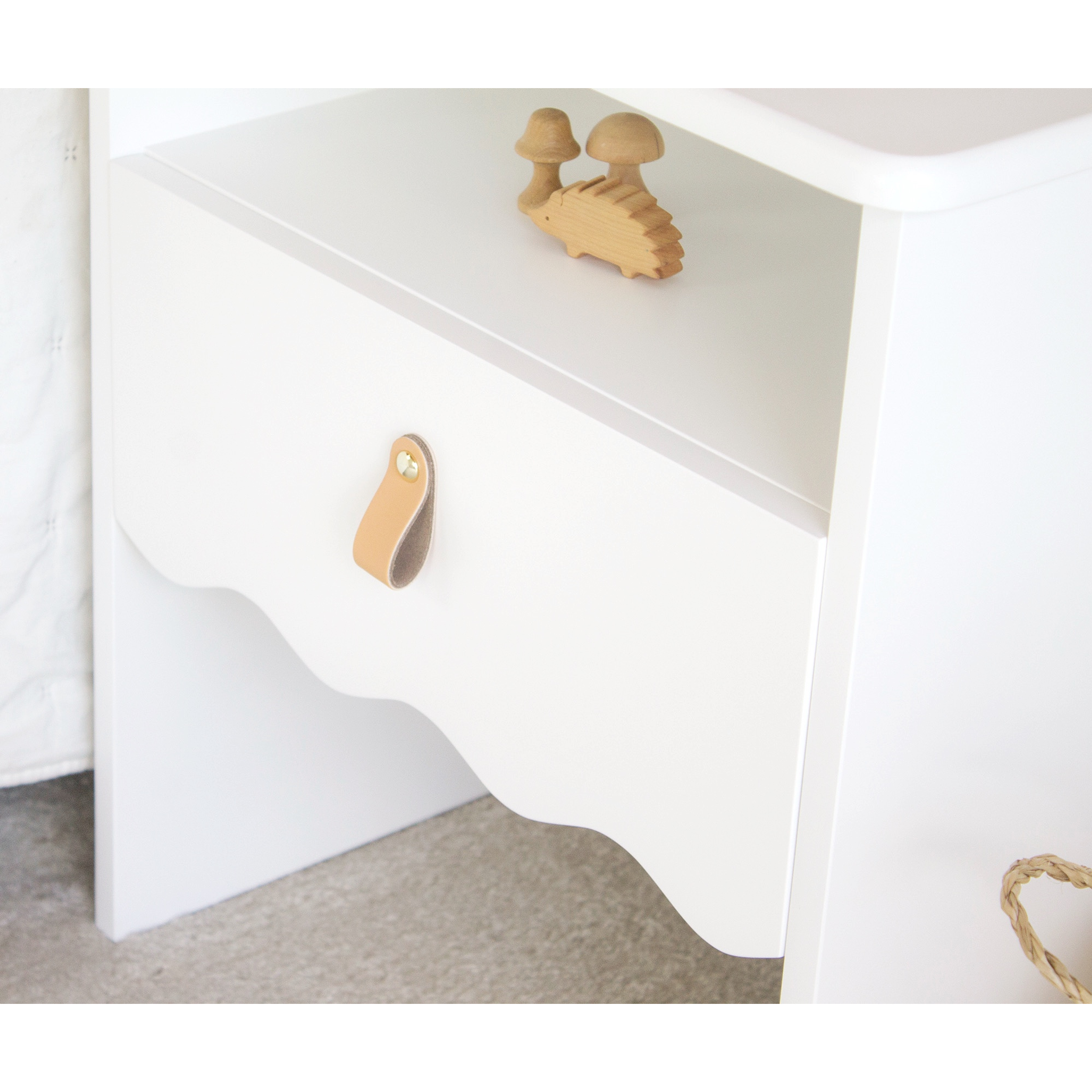 Velador Waves blanco / tirador a elección 4