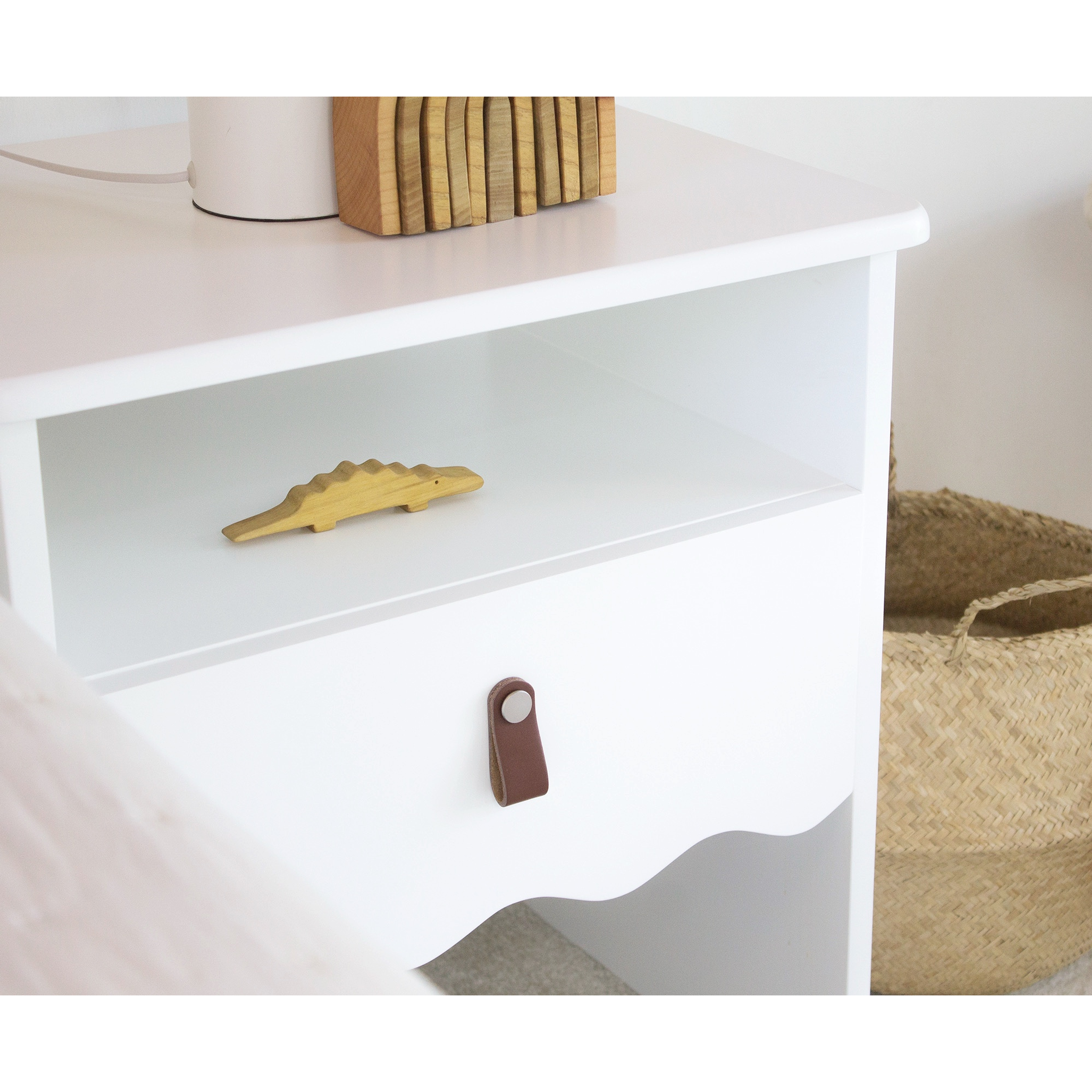 Velador Waves blanco / tirador a elección 5