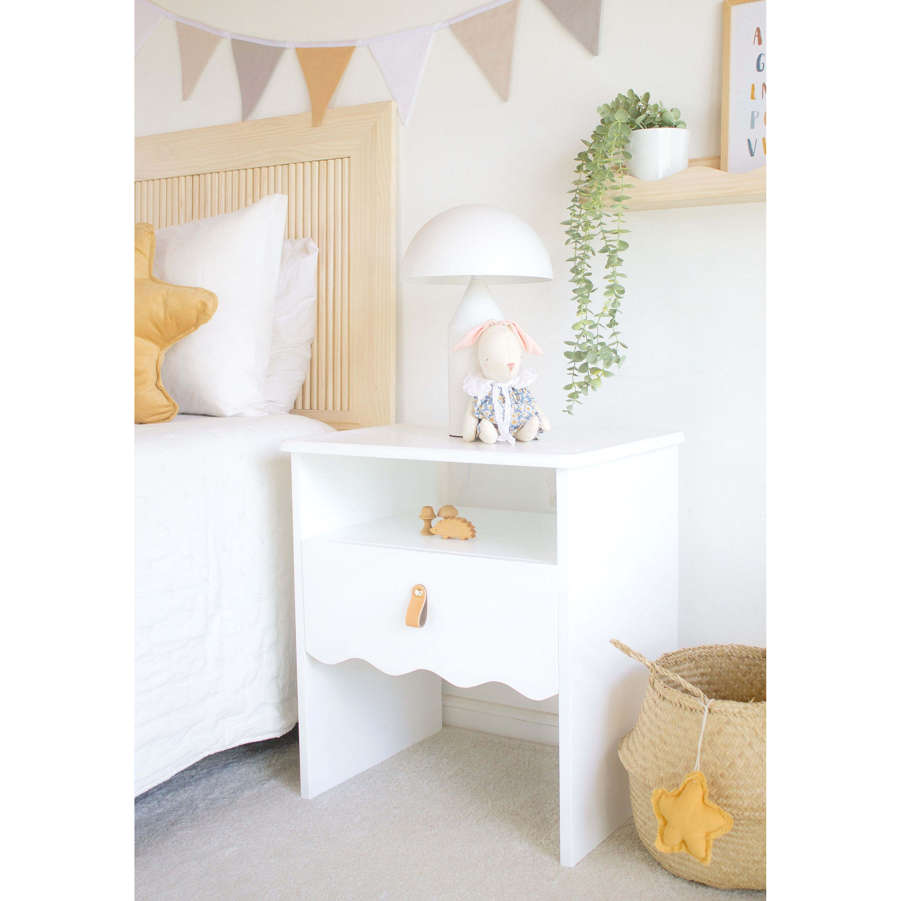 Velador Waves blanco / tirador a elección 1