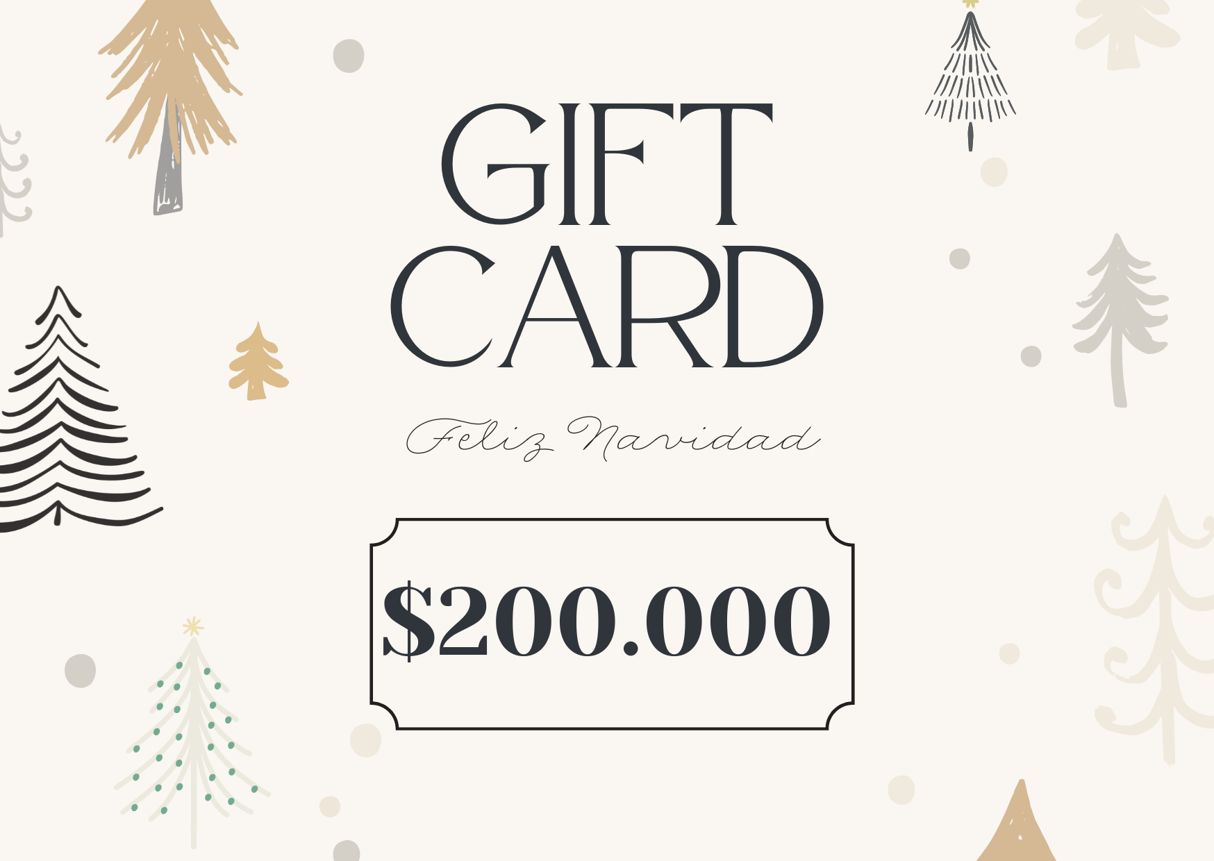 Gift Card $200.000 / Especial Navidad 2