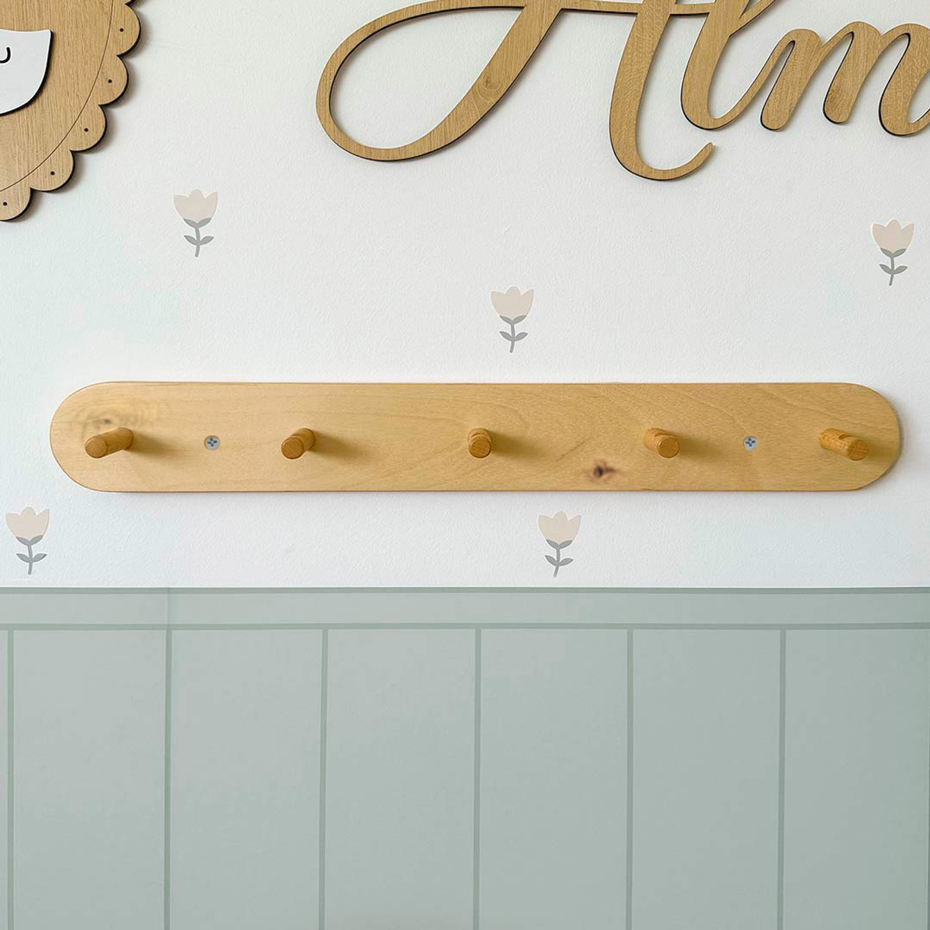 Perchero Ross / madera natural  1