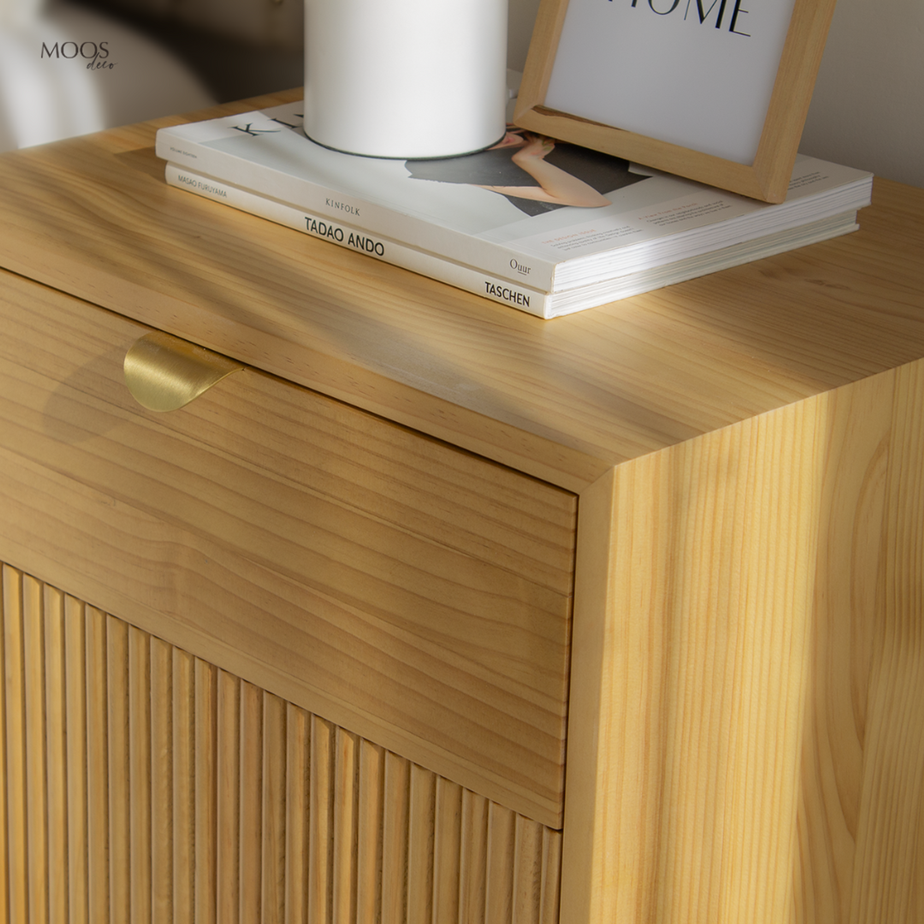 Velador de madera / Modelo Quinn ámbar  3