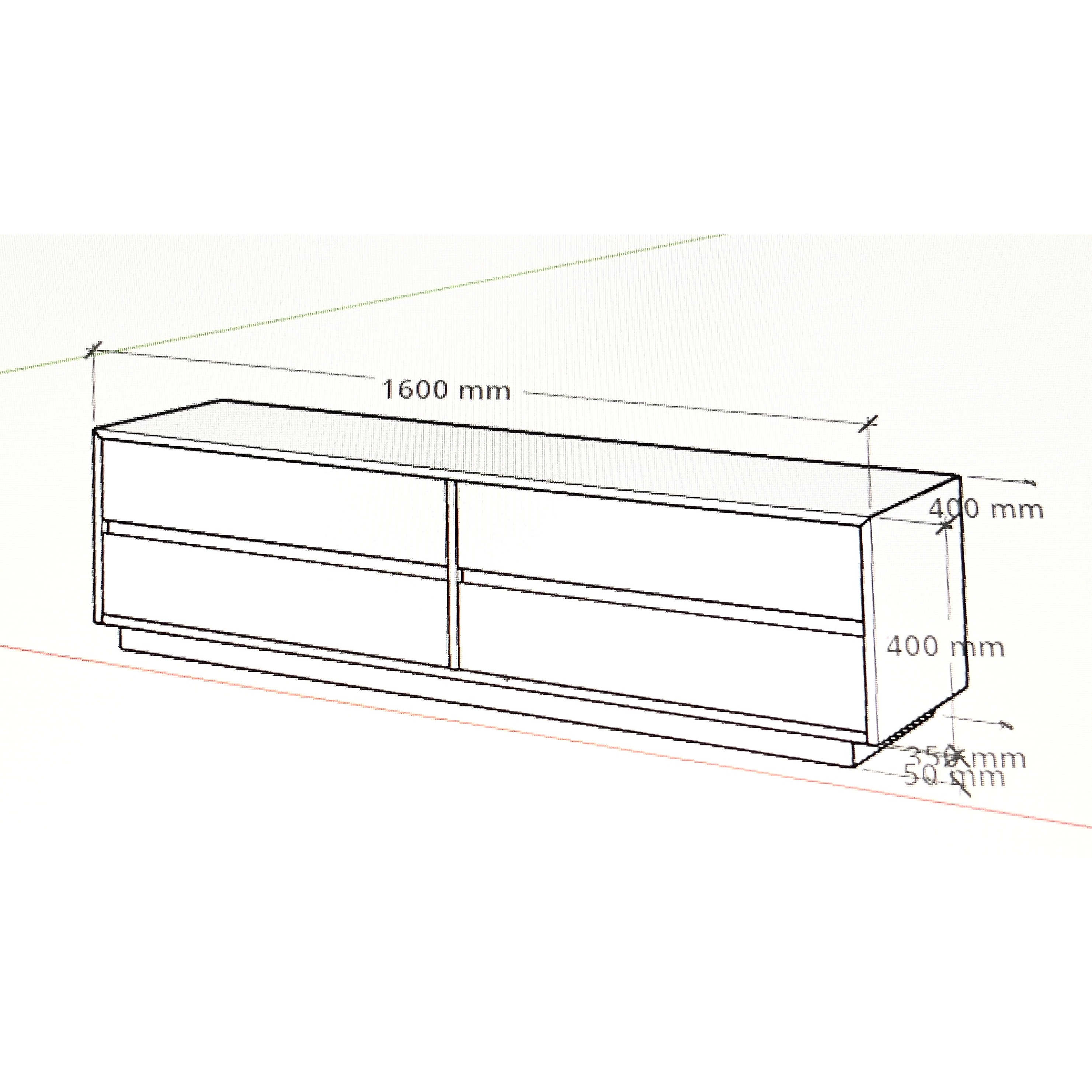 Rack Dublín / blanqueando (4 cajones)  3