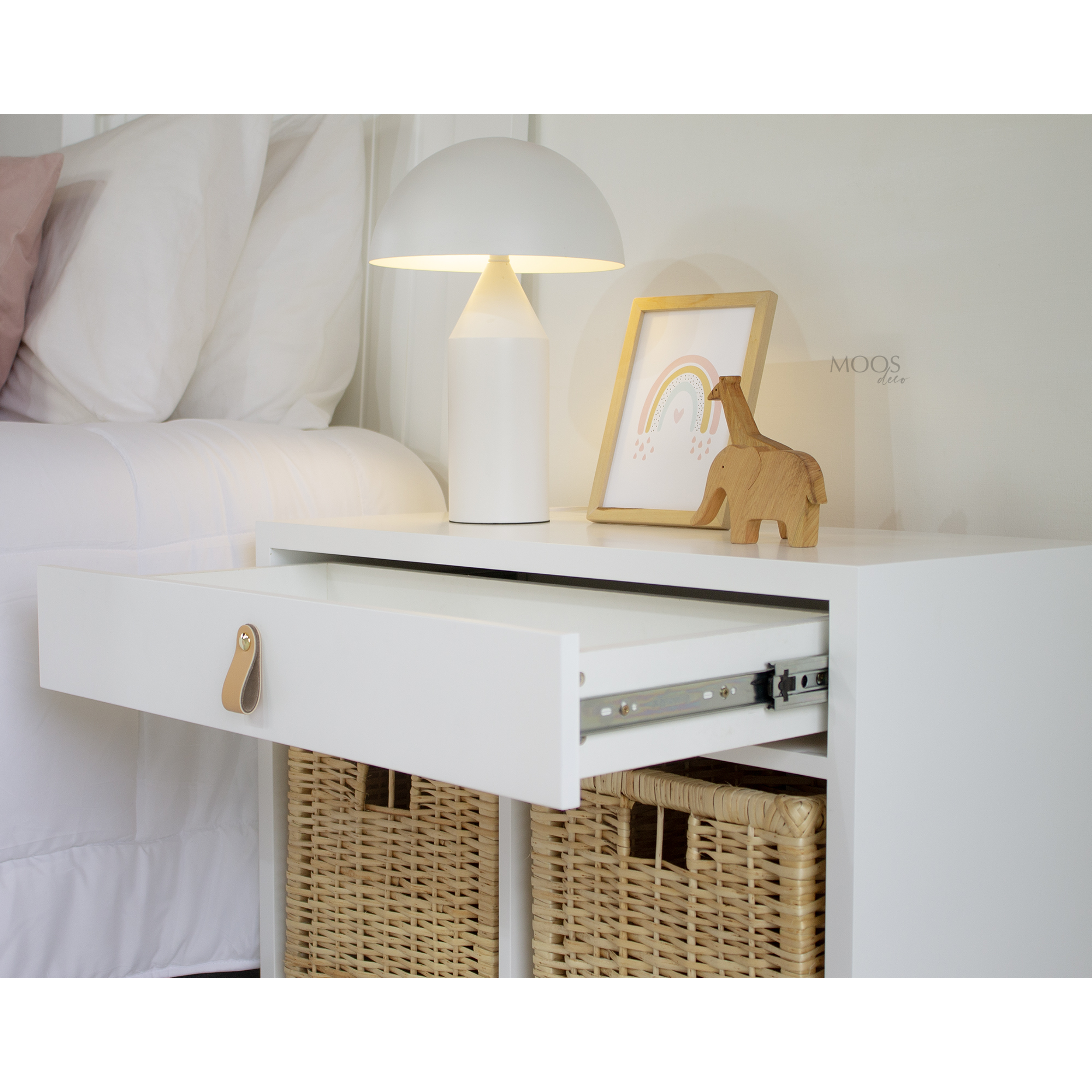 Velador organizador Alice / 2 cestas  6