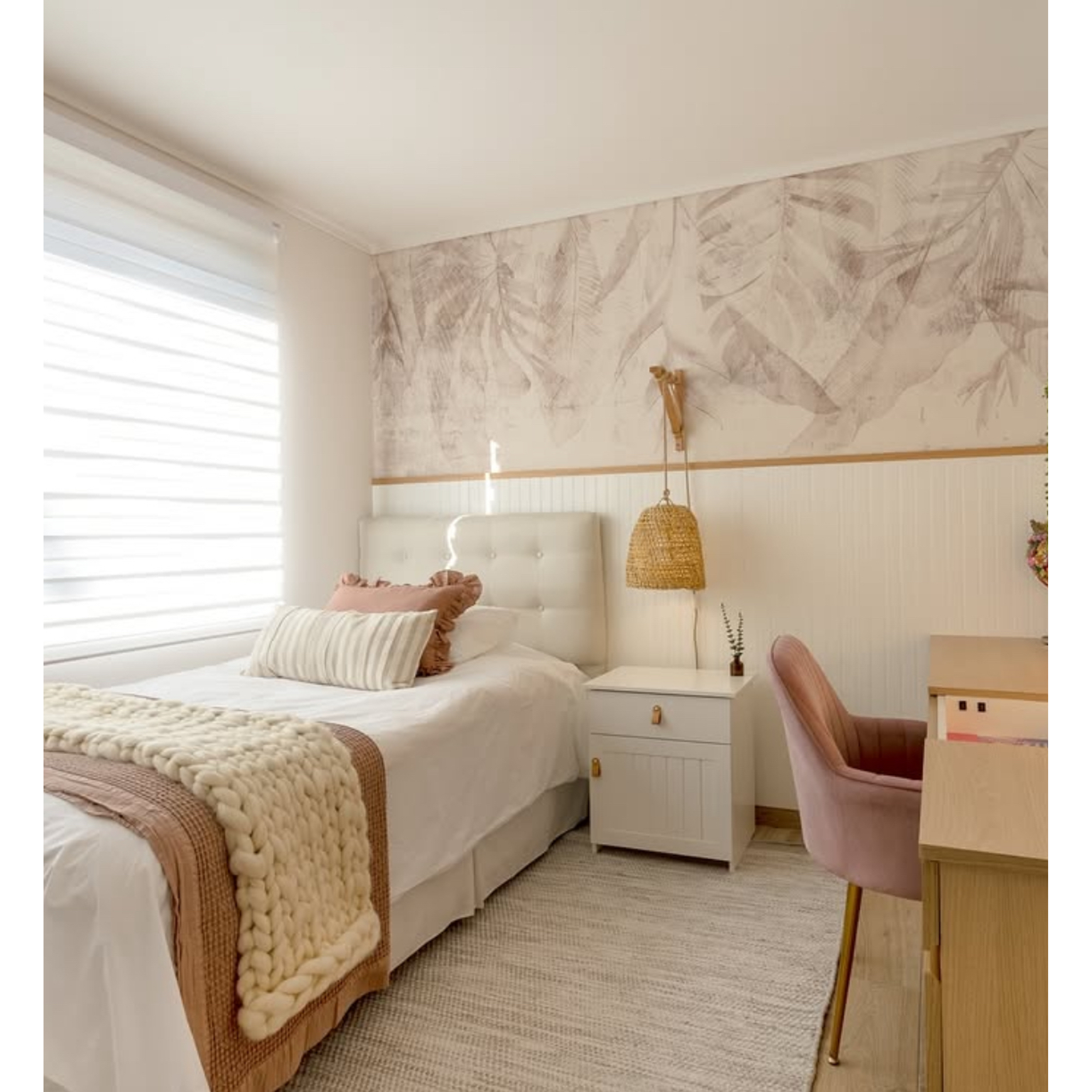 Velador Reese / Blanco puerta y cajón  2