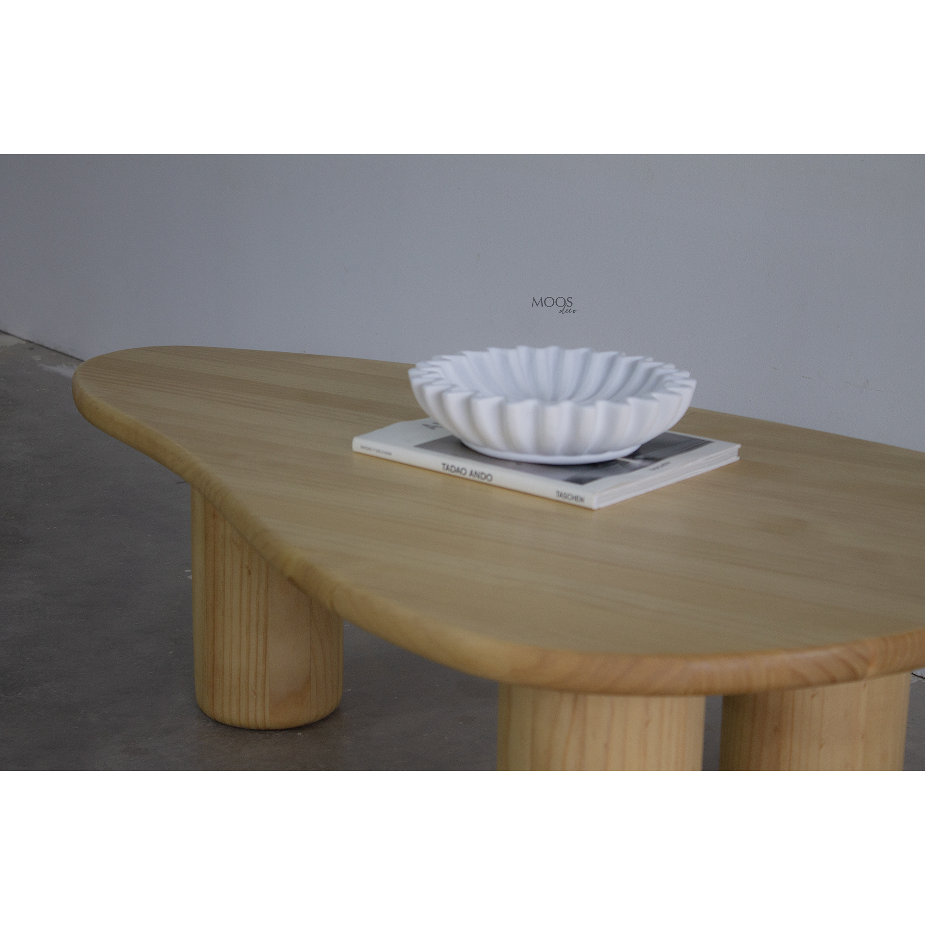 Mesa de centro Kenai Diseño asimétrico / Tinte ámbar  2