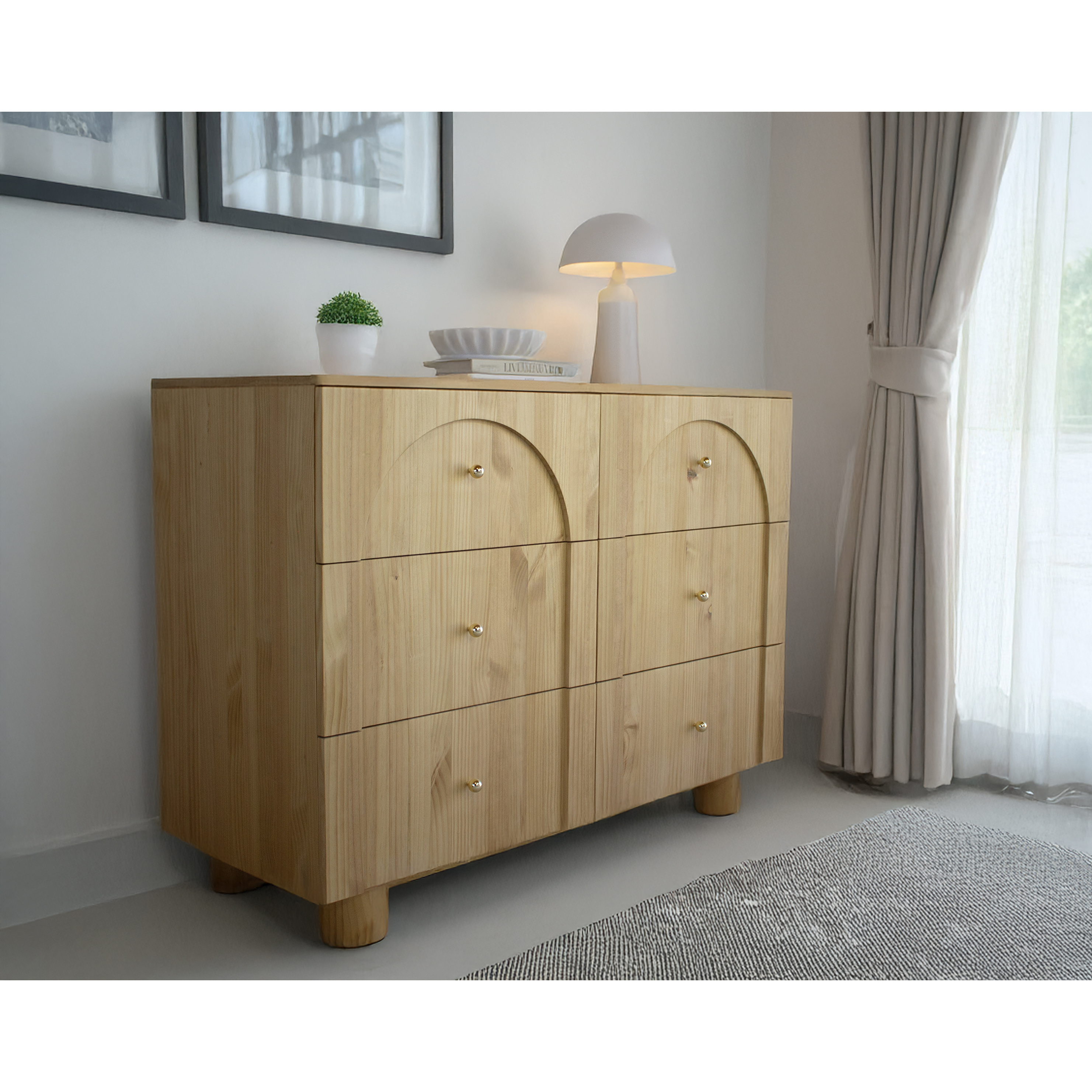 Cómoda Arcois de madera maciza  1