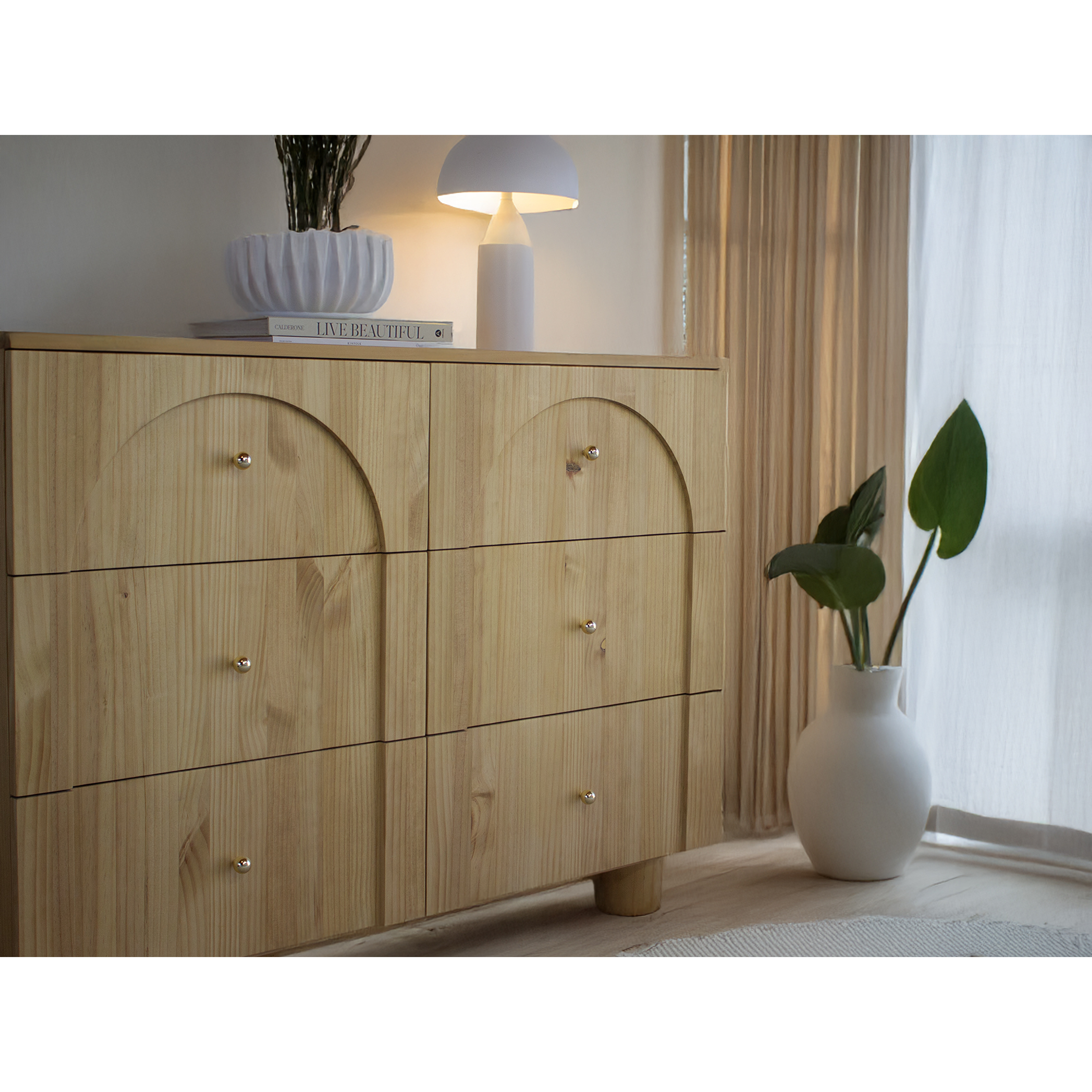 Cómoda Arcois de madera maciza  2