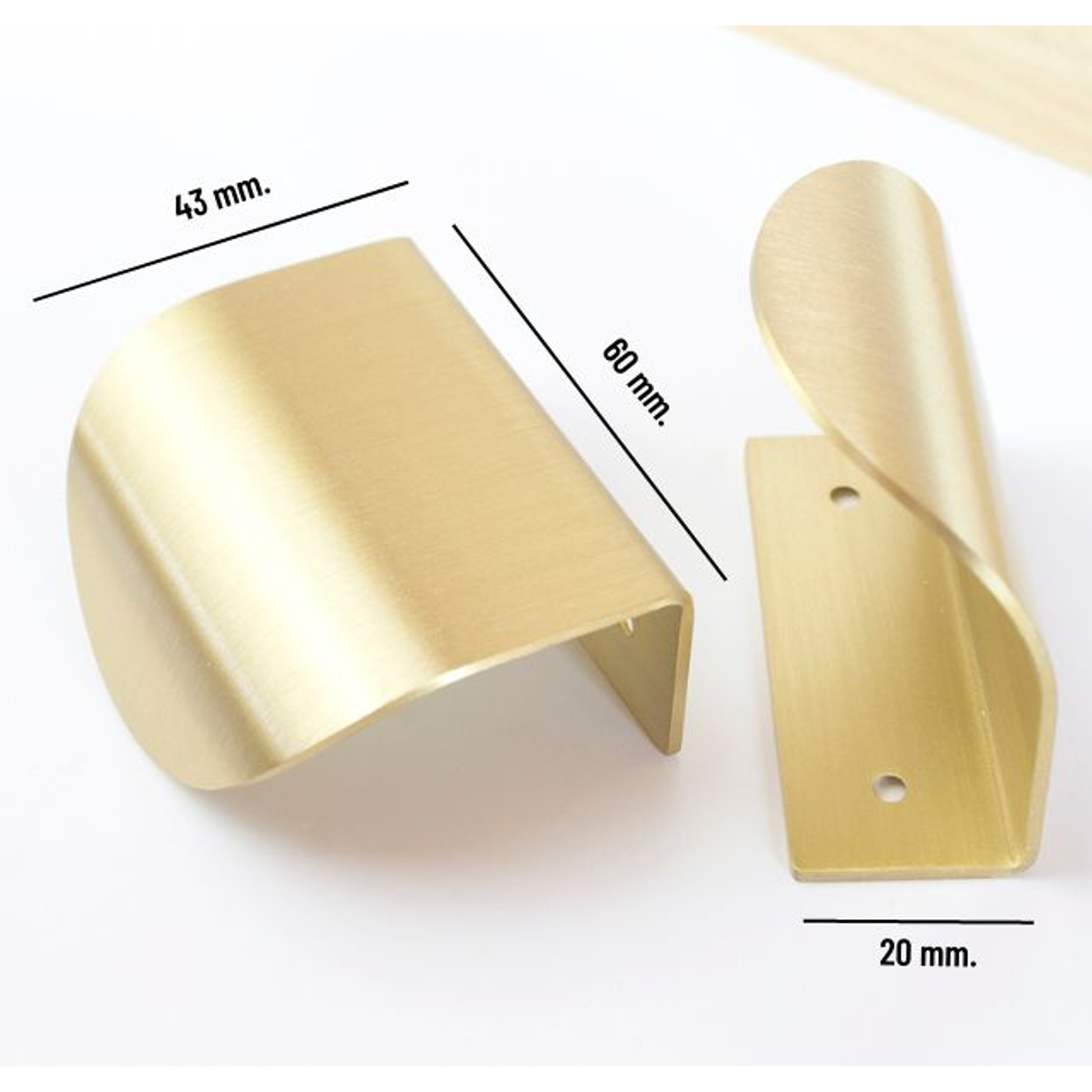 Tirador Wave black / valor unitario 2